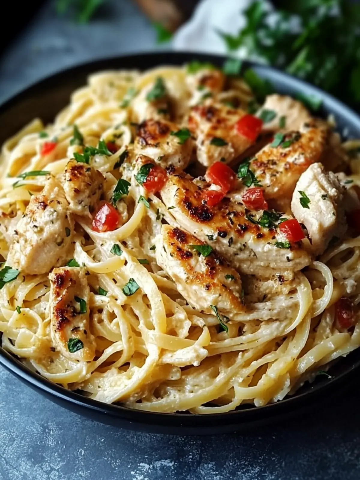 Cajun Chicken and Garlic Parmesan Linguine: Comfort Food Bliss 3 Cajun Chicken and Garlic Parmesan Linguine
