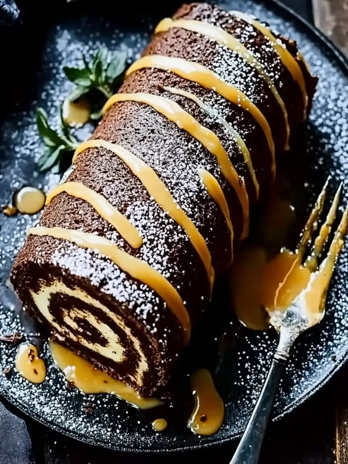 Indulge in Caramel Chocolate Log: A Festive Delight! 4 Caramel chocolate log
