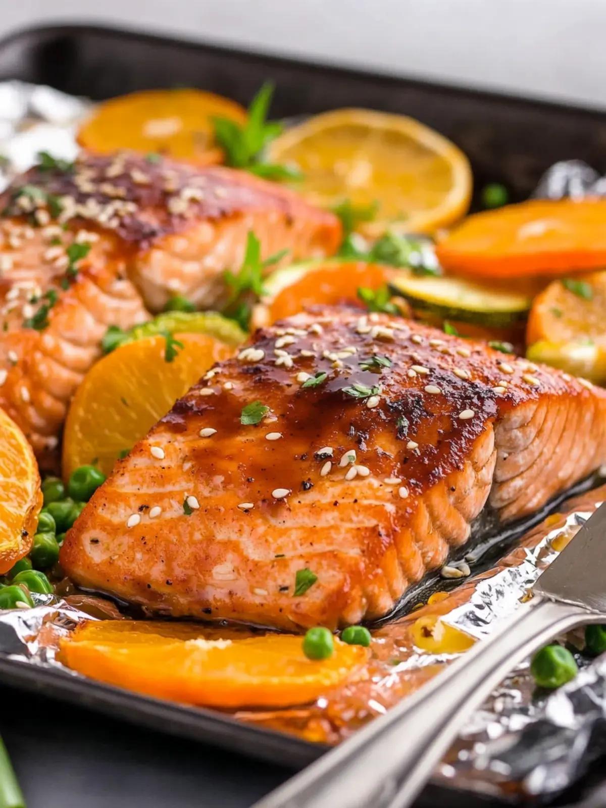 Delicious Orange Salmon with Vegetable Foil Packet Recipe 2 Orange Salmon with Vegetable Foil Packet