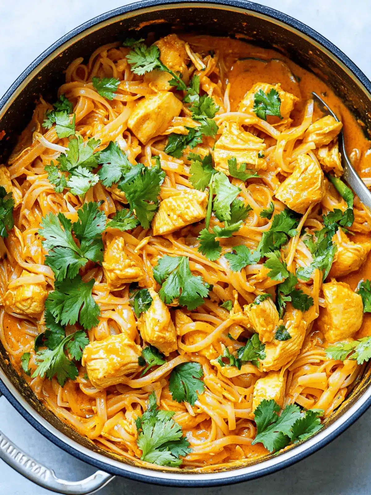 Coconut Curry Chicken and Rice Noodles for Quick Thai Bliss 4 Coconut Curry Chicken and Rice Noodles