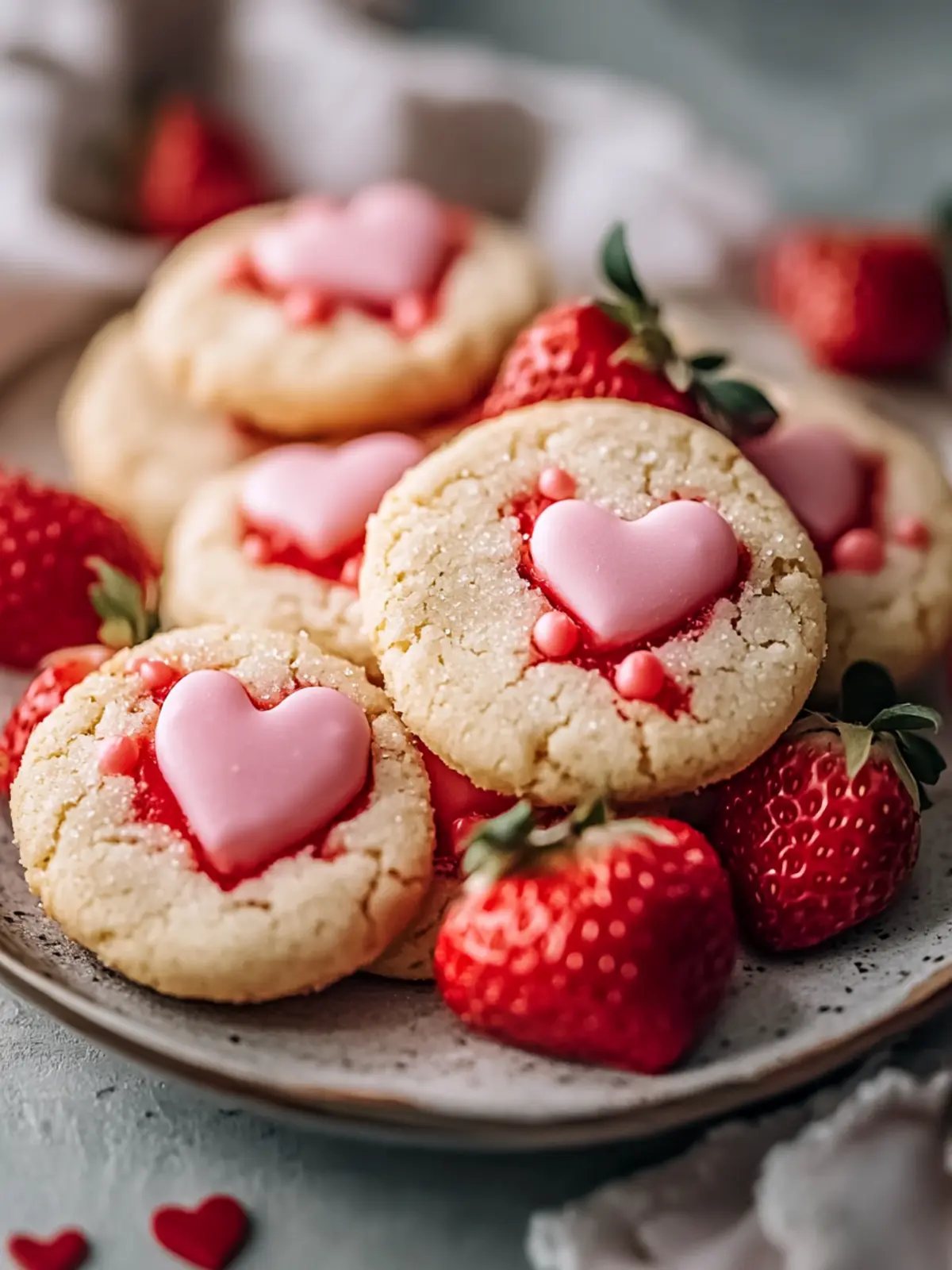 Irresistibly Soft Valentine Strawberry Cookies for Sweet Moments 3 Valentine Strawberry Cookies