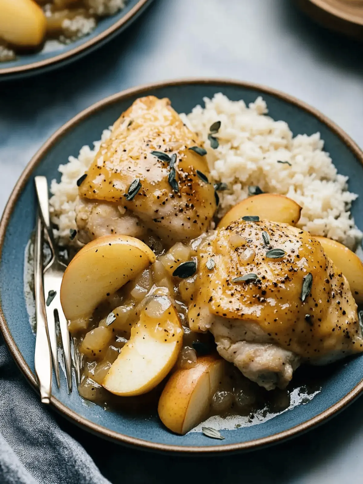 Savor Apple Chicken with Cider Mustard Sauce in One Pan 3 Apple Chicken with Cider Mustard Sauce