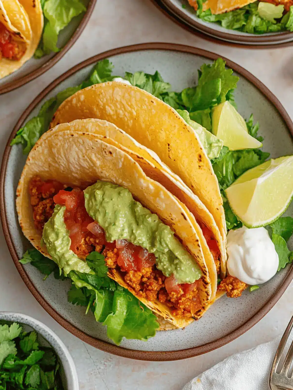 Crispy Baked Ground Chicken Tacos Your Family Will Love 3 Baked Ground Chicken Tacos