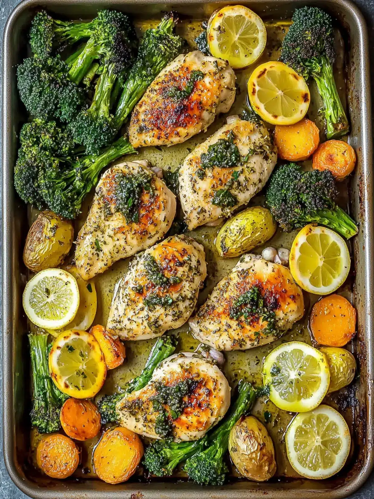 Sheet Pan Garlic Butter Chicken and Veggies for Easy Weeknights 4 Sheet Pan Garlic Butter Chicken and Veggies
