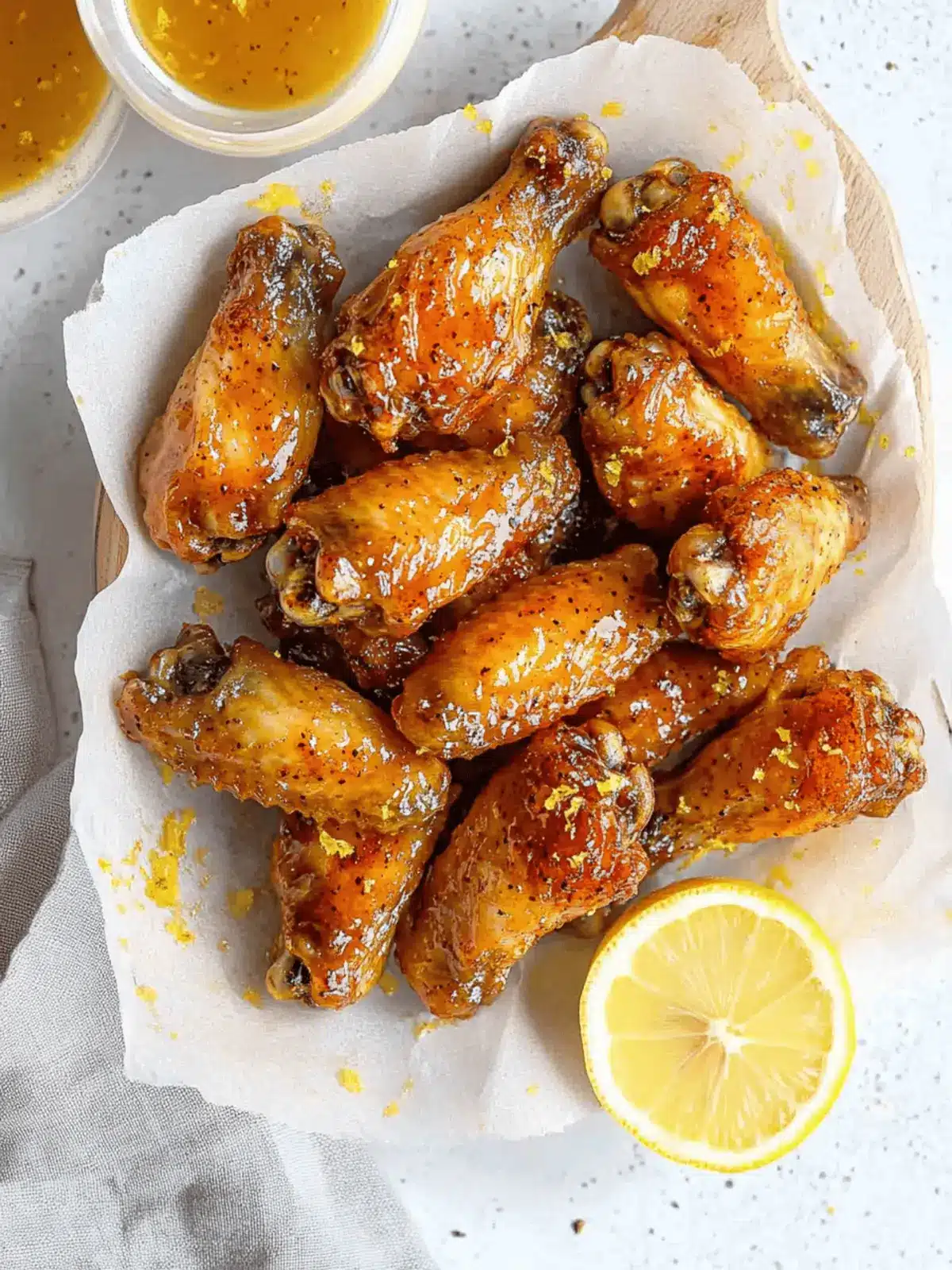 Savor Crispy Honey Lemon Pepper Wings for Game Day Bliss 3 Honey Lemon Pepper Wings