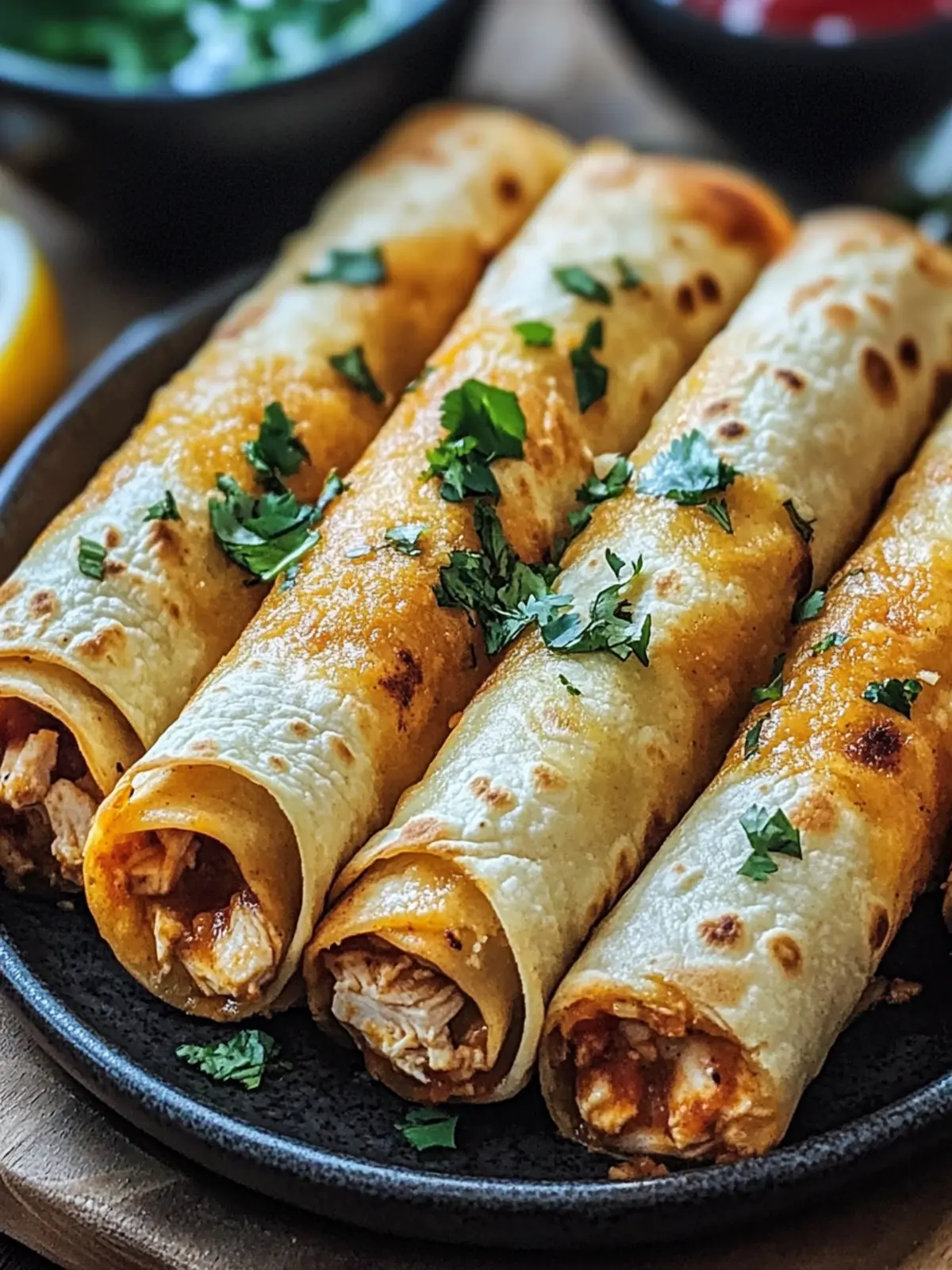 Crispy Chicken Taquitos: Your New Favorite Healthy Snack 3 Crispy Chicken Taquitos