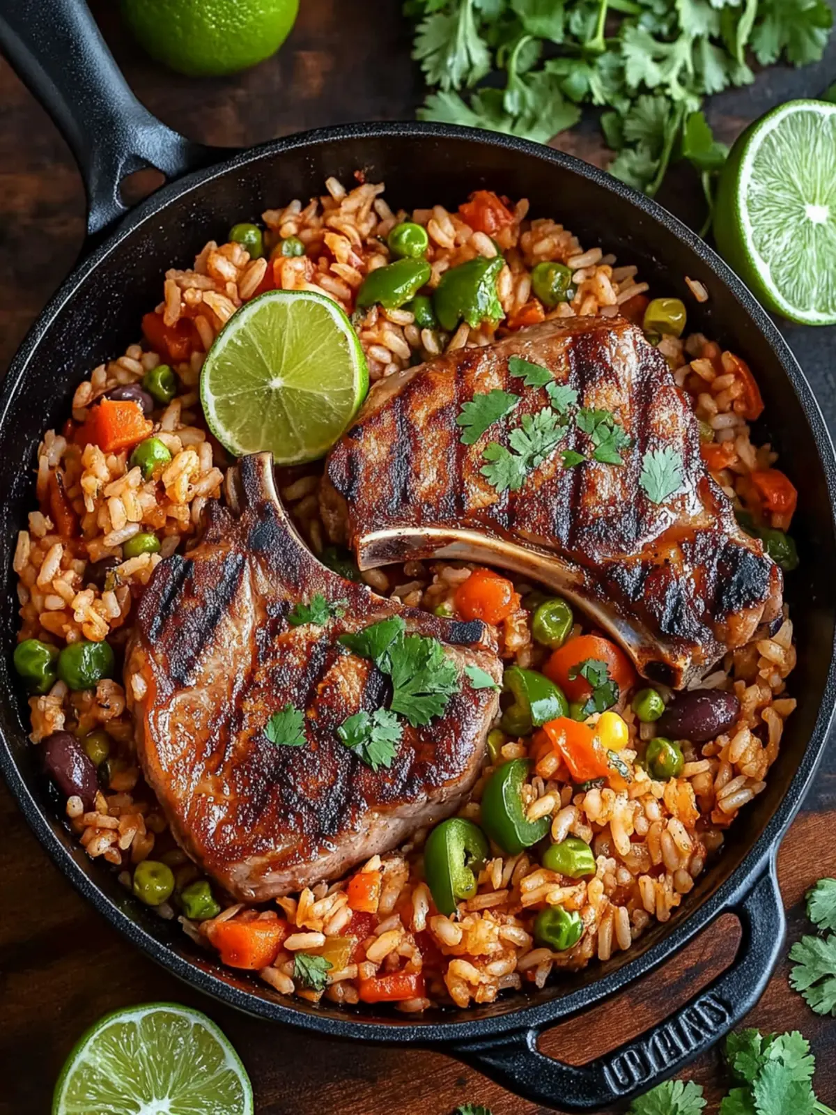 Satisfy Your Cravings with Tex-Mex Pork Chops and Rice Skillet 2 Tex-Mex Pork Chops and Rice Skillet