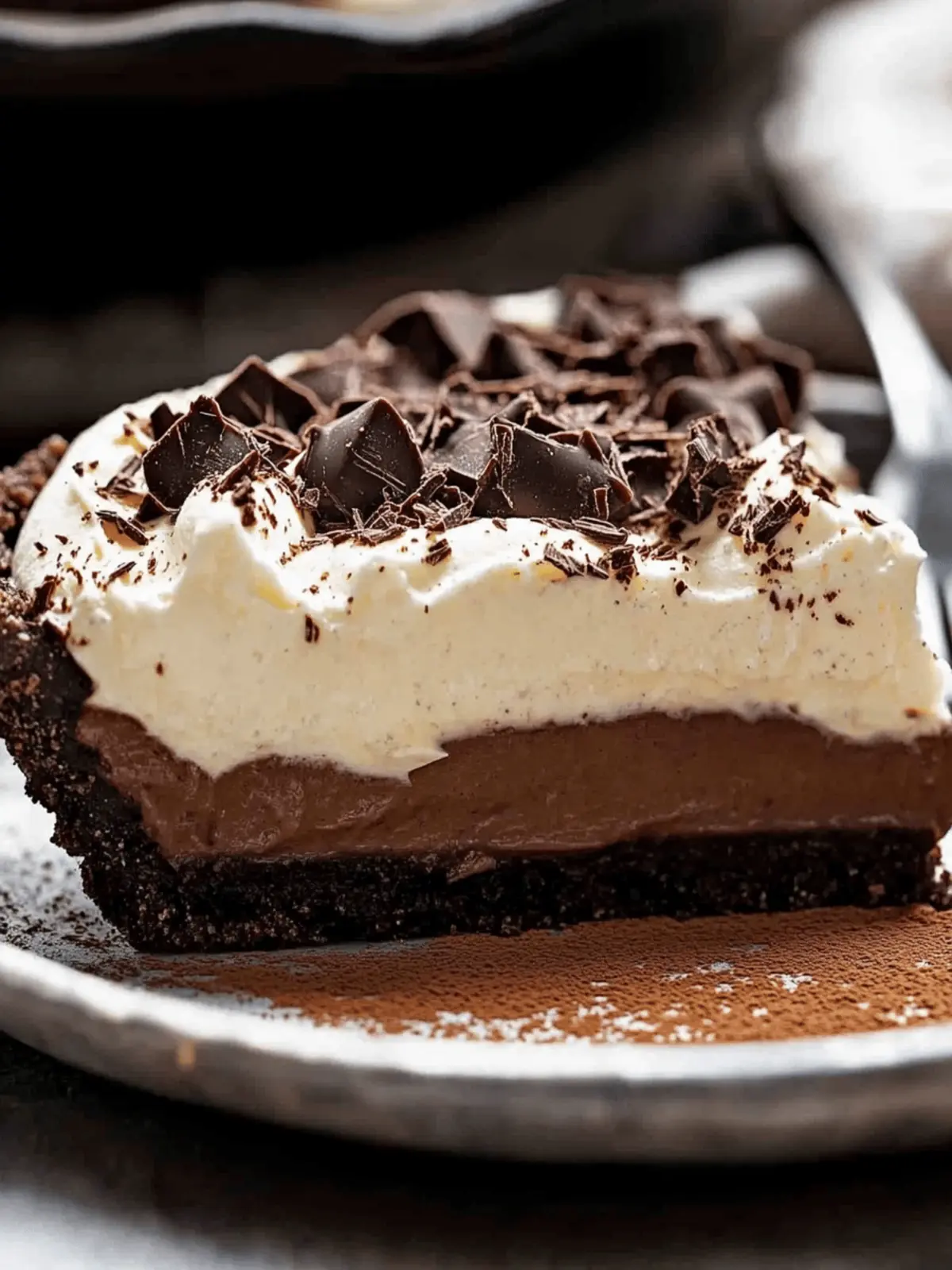 Decadent Chocolate Cream Pie with Oreo Crust to Impress! 2 Chocolate Cream Pie