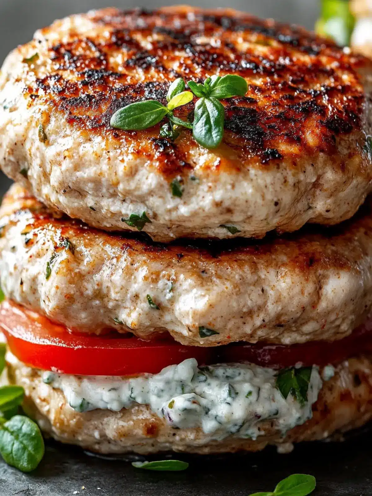 Savor Juicy Greek Chicken Burgers with Tzatziki Bliss Today 4 Juicy Greek Chicken Burgers with Tzatziki Bliss