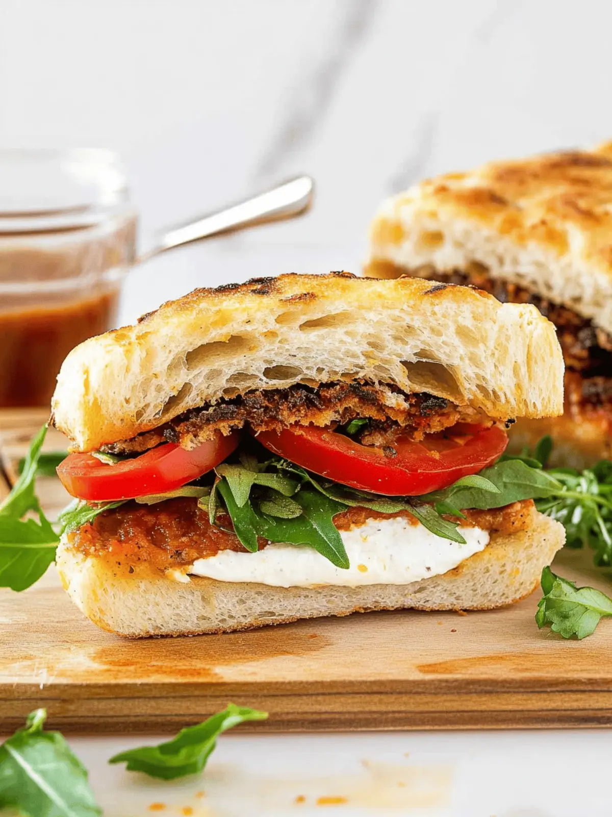 Heavenly Focaccia Sandwich with Turkey and Mozzarella Bliss 4 Focaccia Sandwich