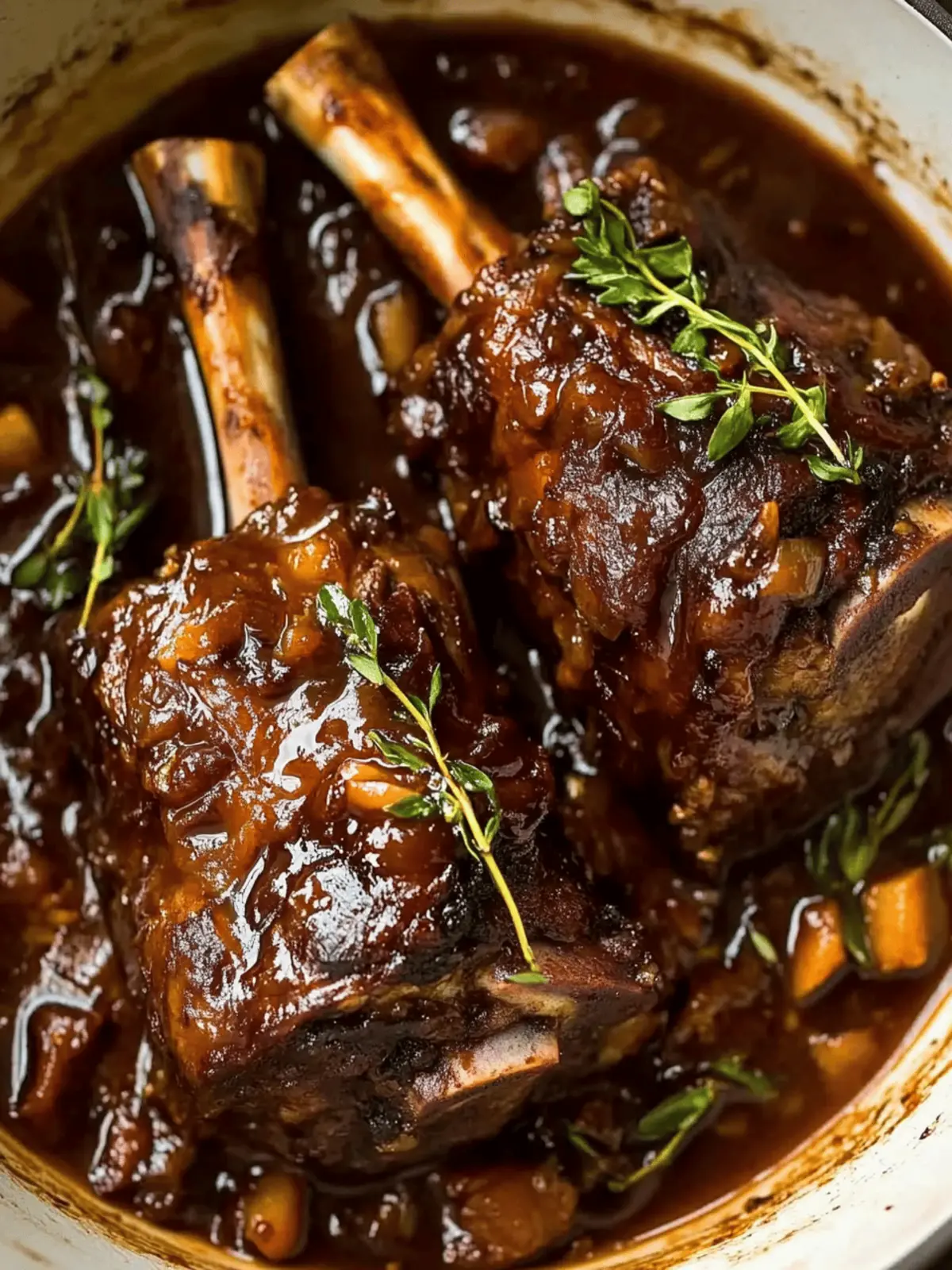 Melt-in-Your-Mouth Slow Braised Lamb Shanks Recipe 4 Slow braised lamb shanks