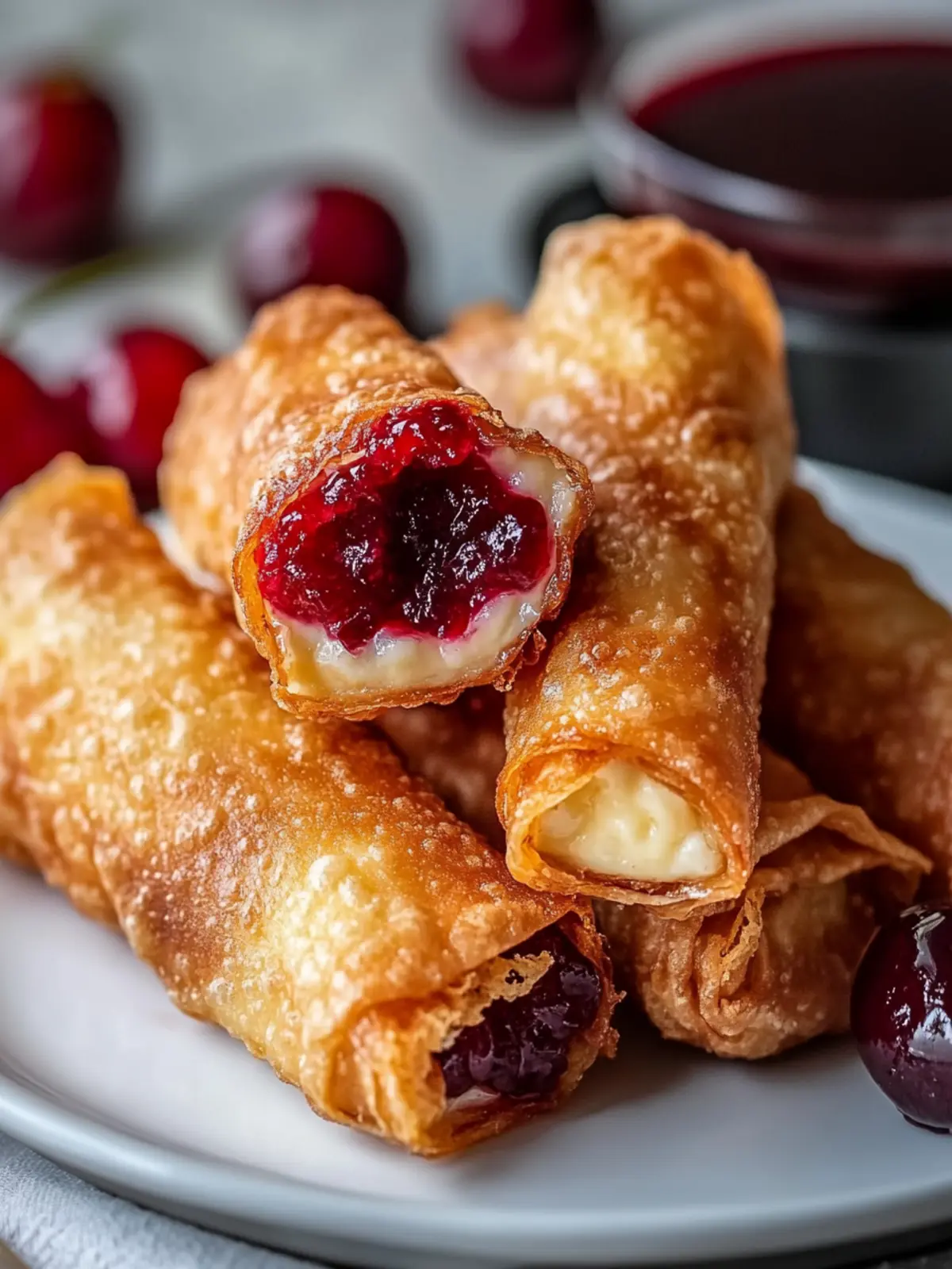 Homemade Air Fryer Cherry Cheesecake Egg Rolls You ll Love 3 Homemade Air Fryer Cherry Cheesecake Egg Rolls