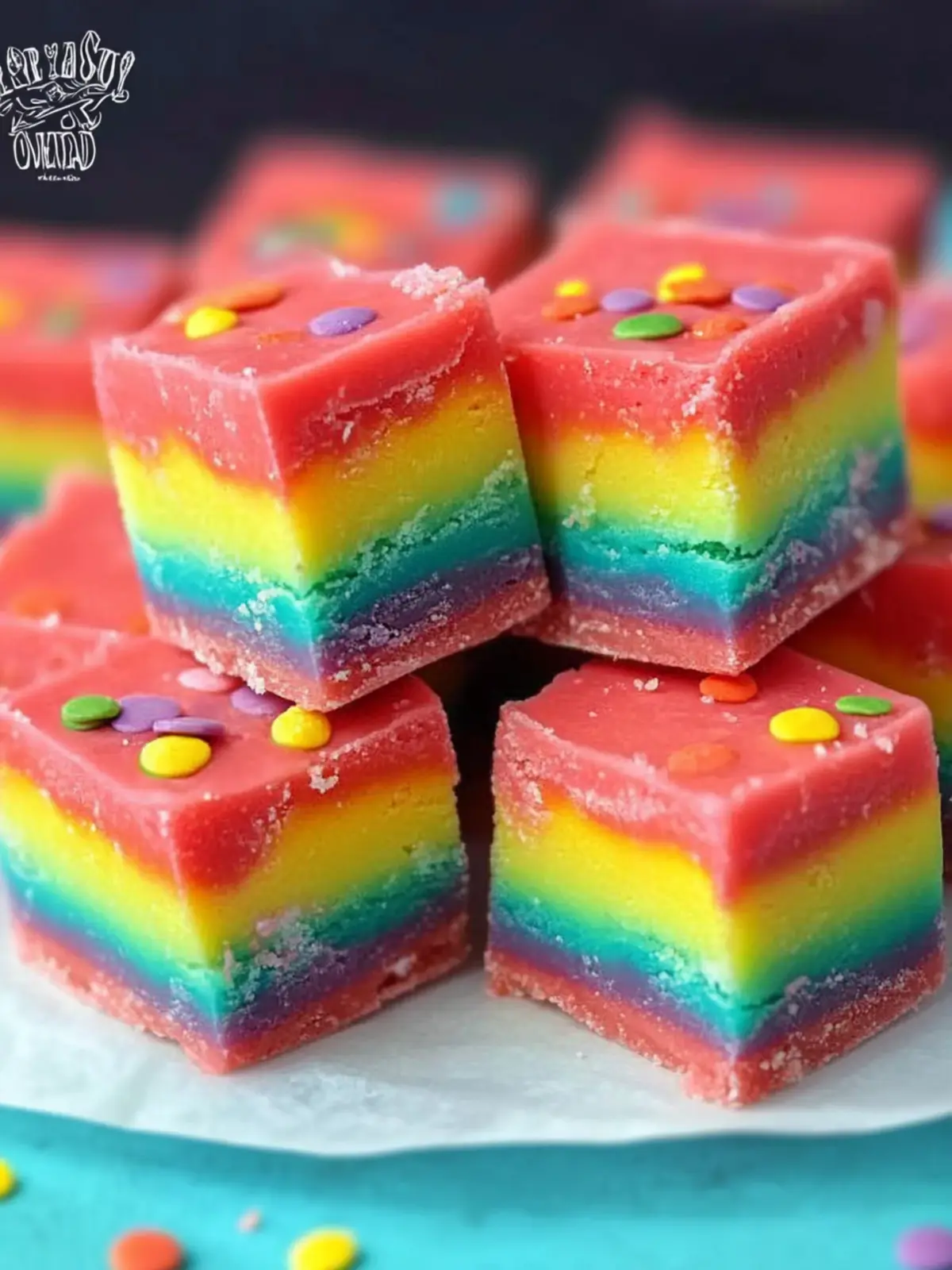 Rainbow Fudge Recipe: No-Bake Colorful Delight for Everyone 4 Rainbow Fudge