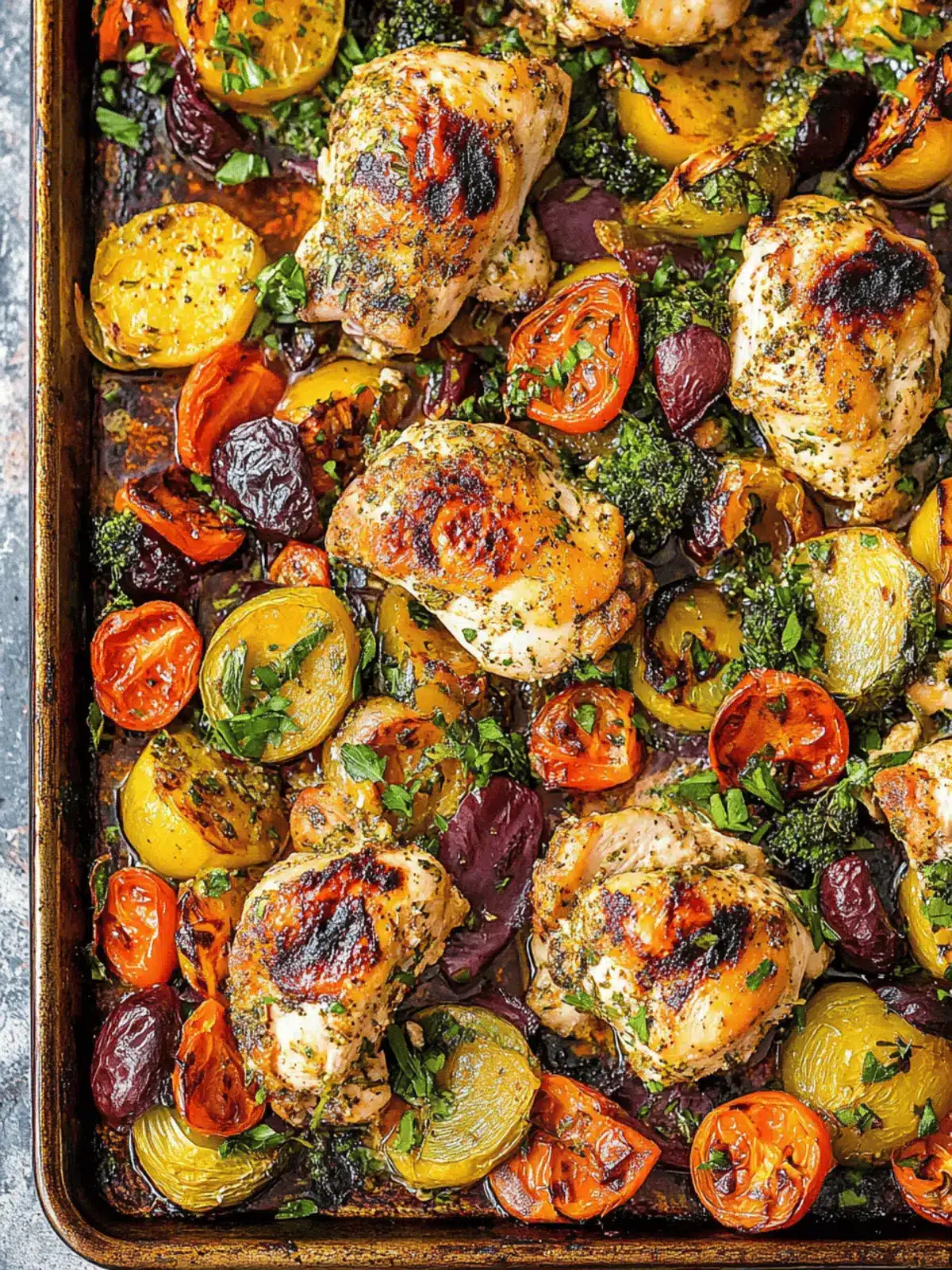 Delicious Greek Sheet-Pan Chicken in Under 45 Minutes 2 Greek Sheet-Pan Chicken