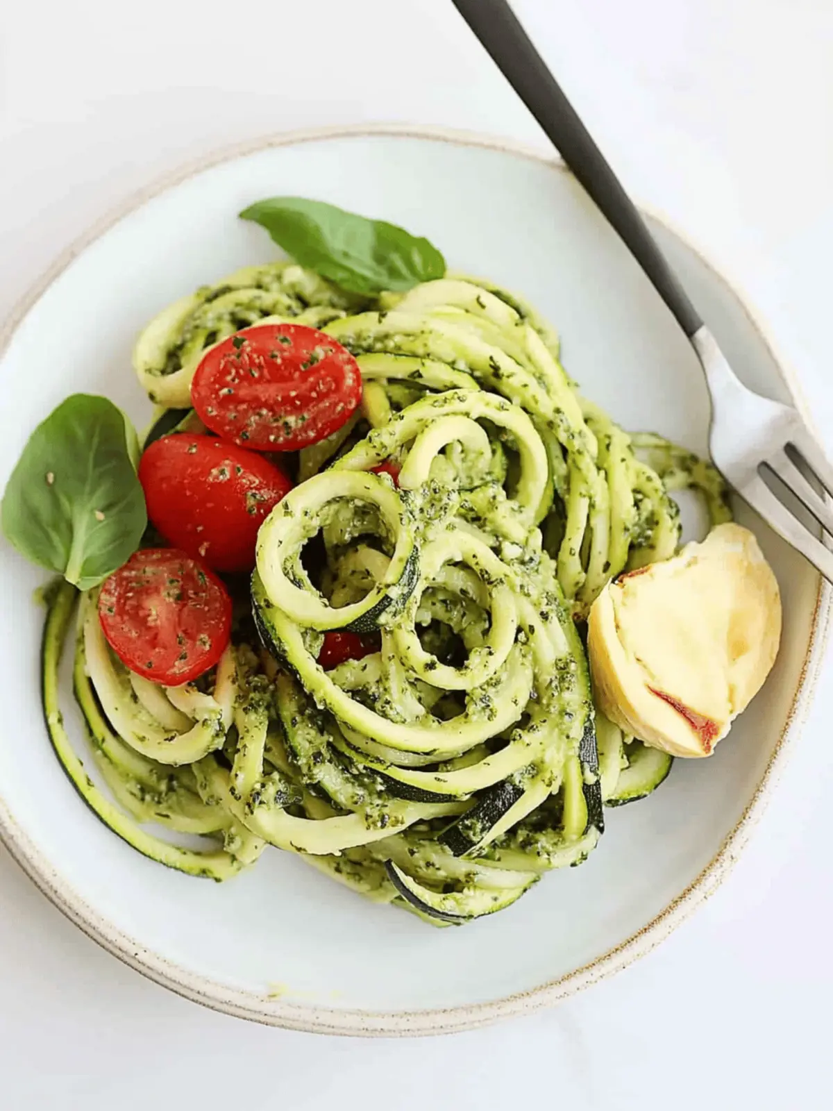 Delicious Zucchini Noodles with Pesto in Just 10 Minutes 2 Zucchini Noodles with Pesto