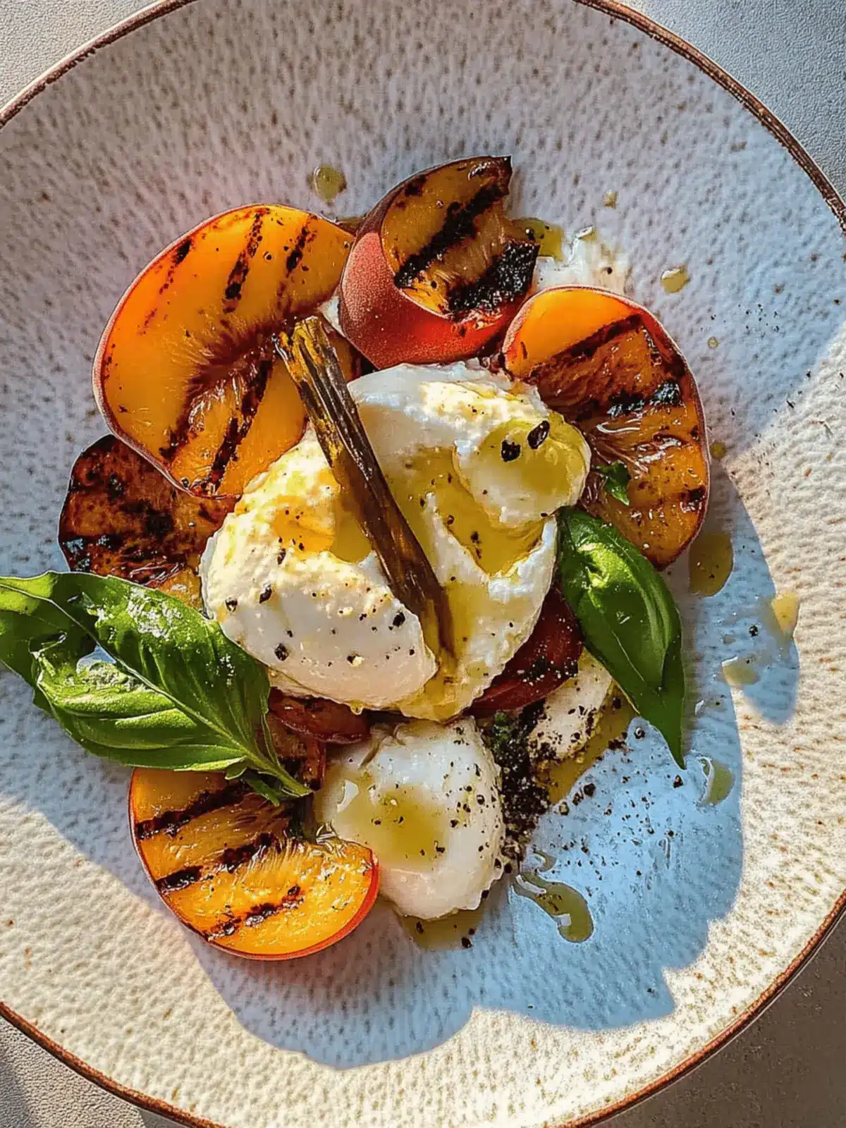 Grilled Peach & Burrata Salad for the Ultimate Summer Bite 4 Grilled Peach & Burrata Salad