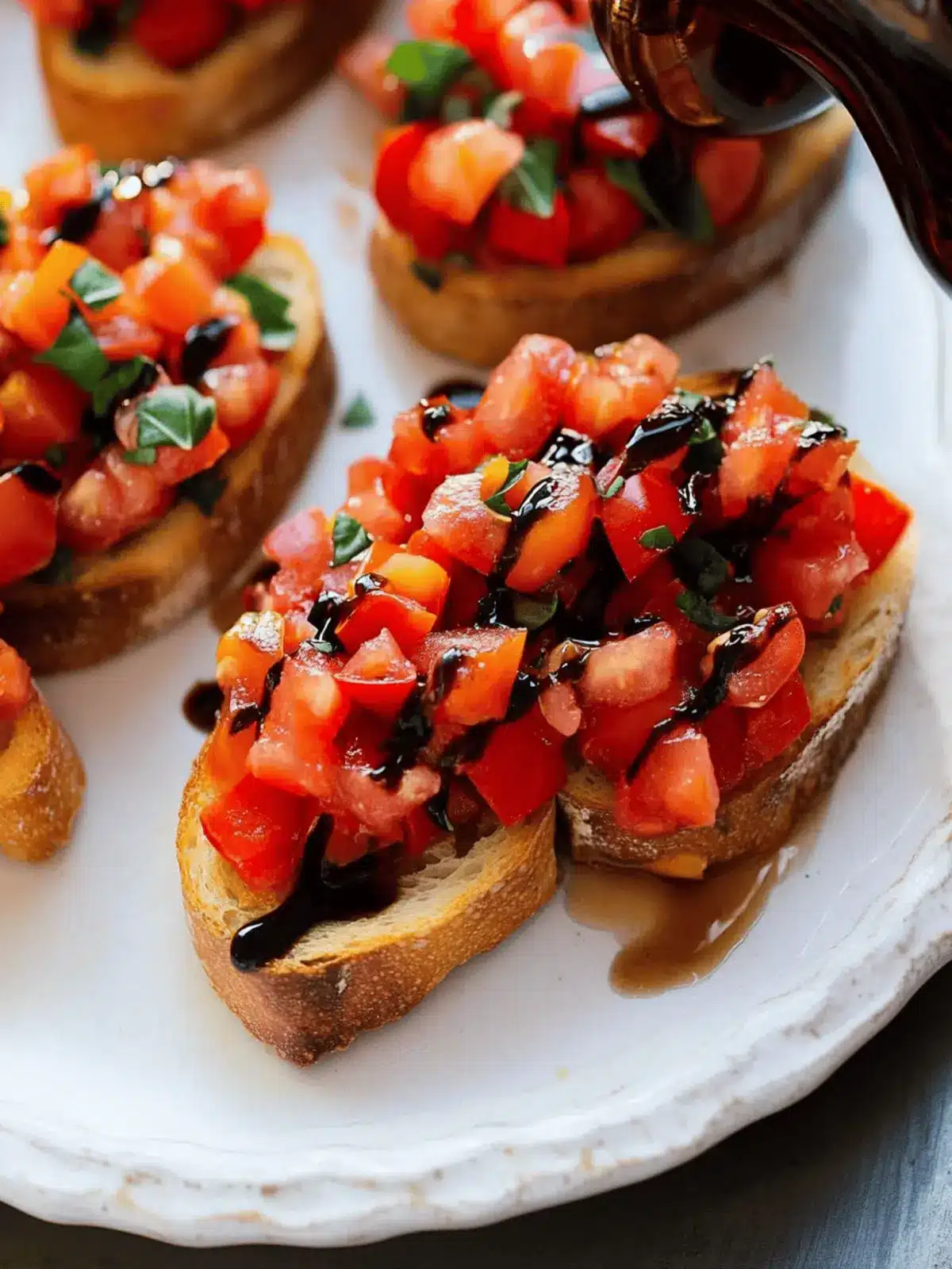 Irresistible Tomato Basil Bruschetta with Balsamic Drizzle 4 Irresistible Tomato Basil Bruschetta with Balsamic Drizzle