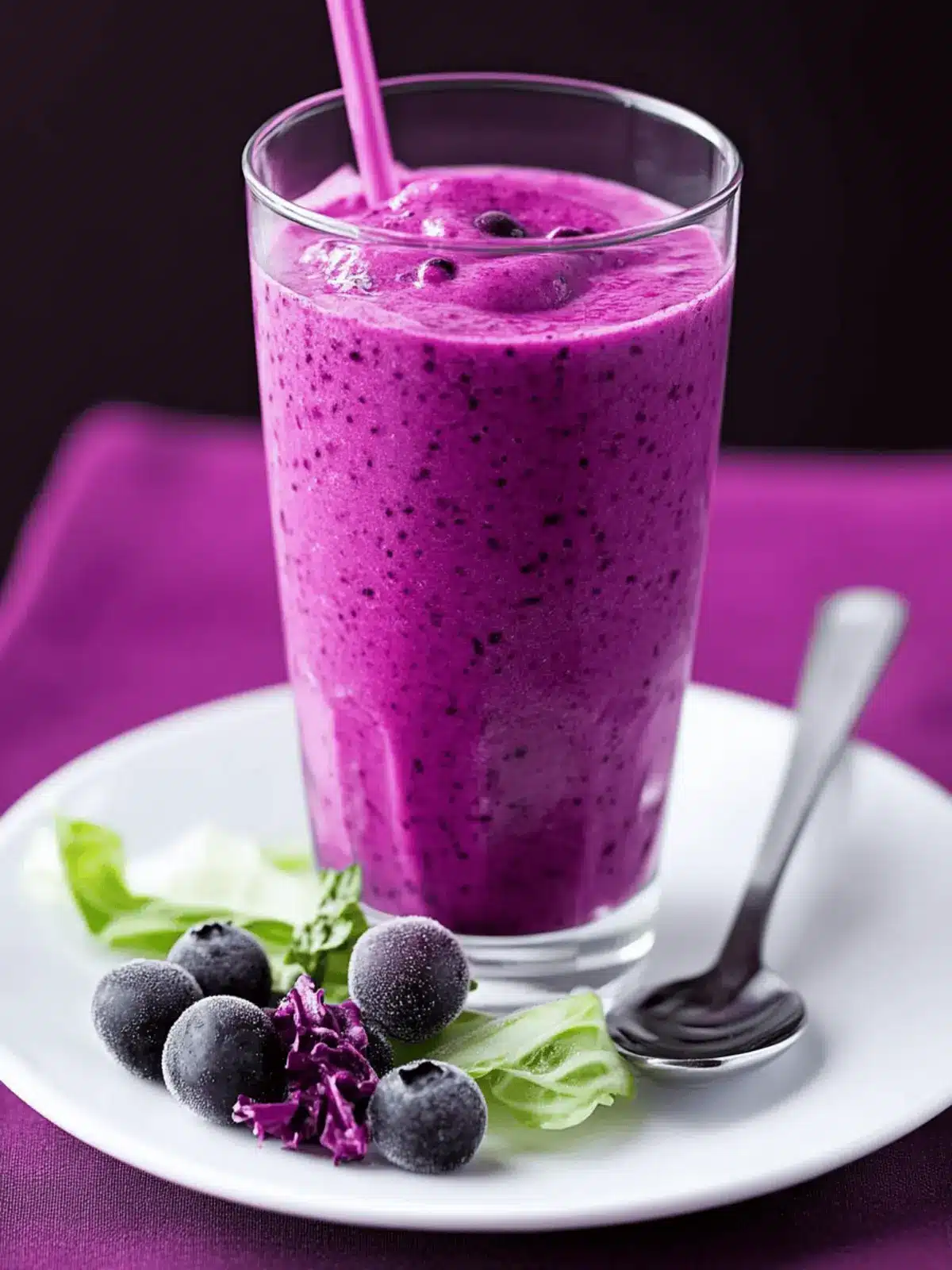 Cabbage and Berry Purple Smoothie: Refreshingly Healthy Bliss 2 Cabbage and Berry Purple Smoothies
