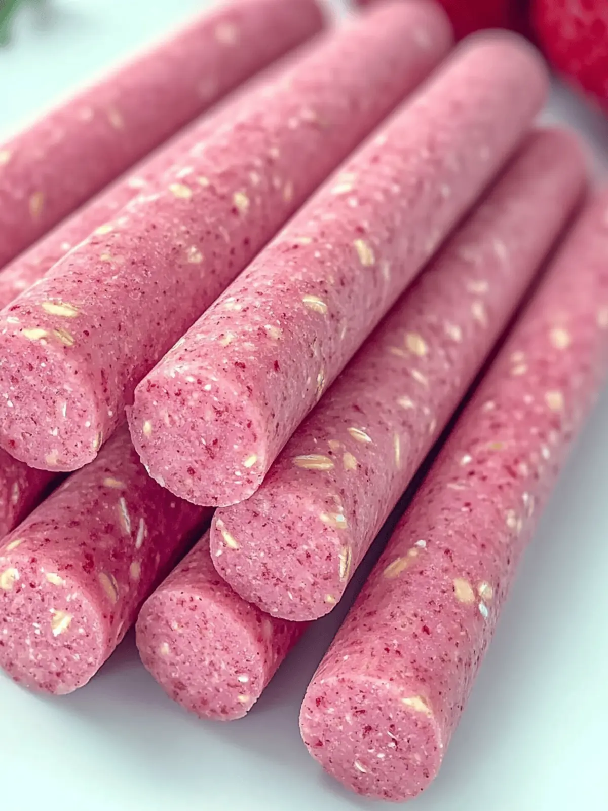 Strawberry Oat Smoothie Sticks Recipe for Dogs: Chill & Chew 2 Strawberry Oat Smoothie Sticks Recipe for Dogs: A Cool, Chewy Treat for Sunny Days