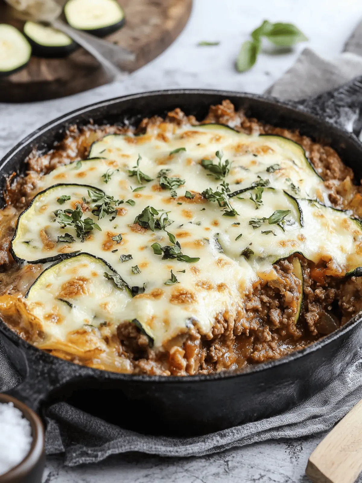 Savory Easy Zucchini Casserole with Ground Beef Low-Carb Delight 4 Savory Easy Zucchini Casserole with Ground Beef Low-Carb Delight