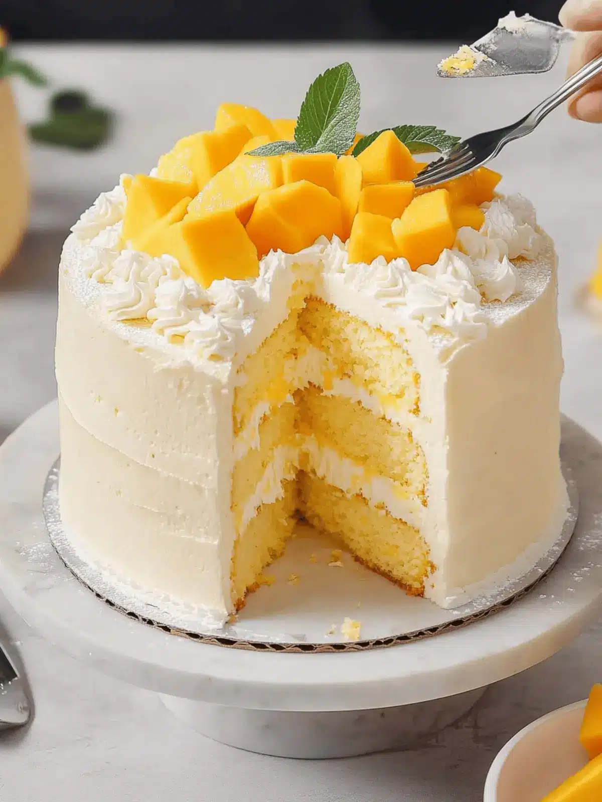 Light and Fluffy Mango Cake You'll Crave All Summer! 2 Mango Cake