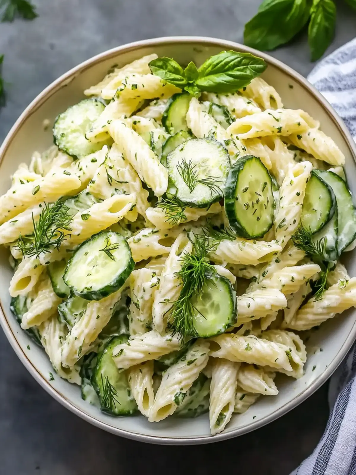 Zesty Healthy Cucumber Pasta Salad for Refreshing Summer Meals 2 Healthy Cucumber Pasta Salad