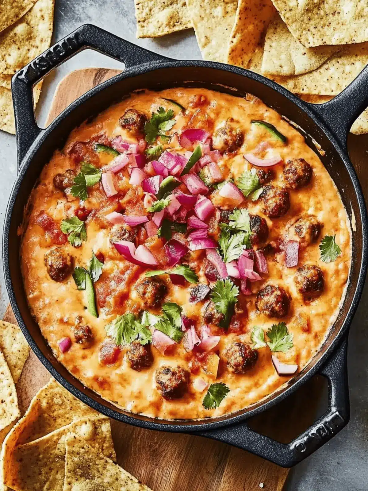 Cheesy Mini Meatball Skillet Dip That Everyone Will Love 4 Cheesy Mini Meatball Skillet Dip