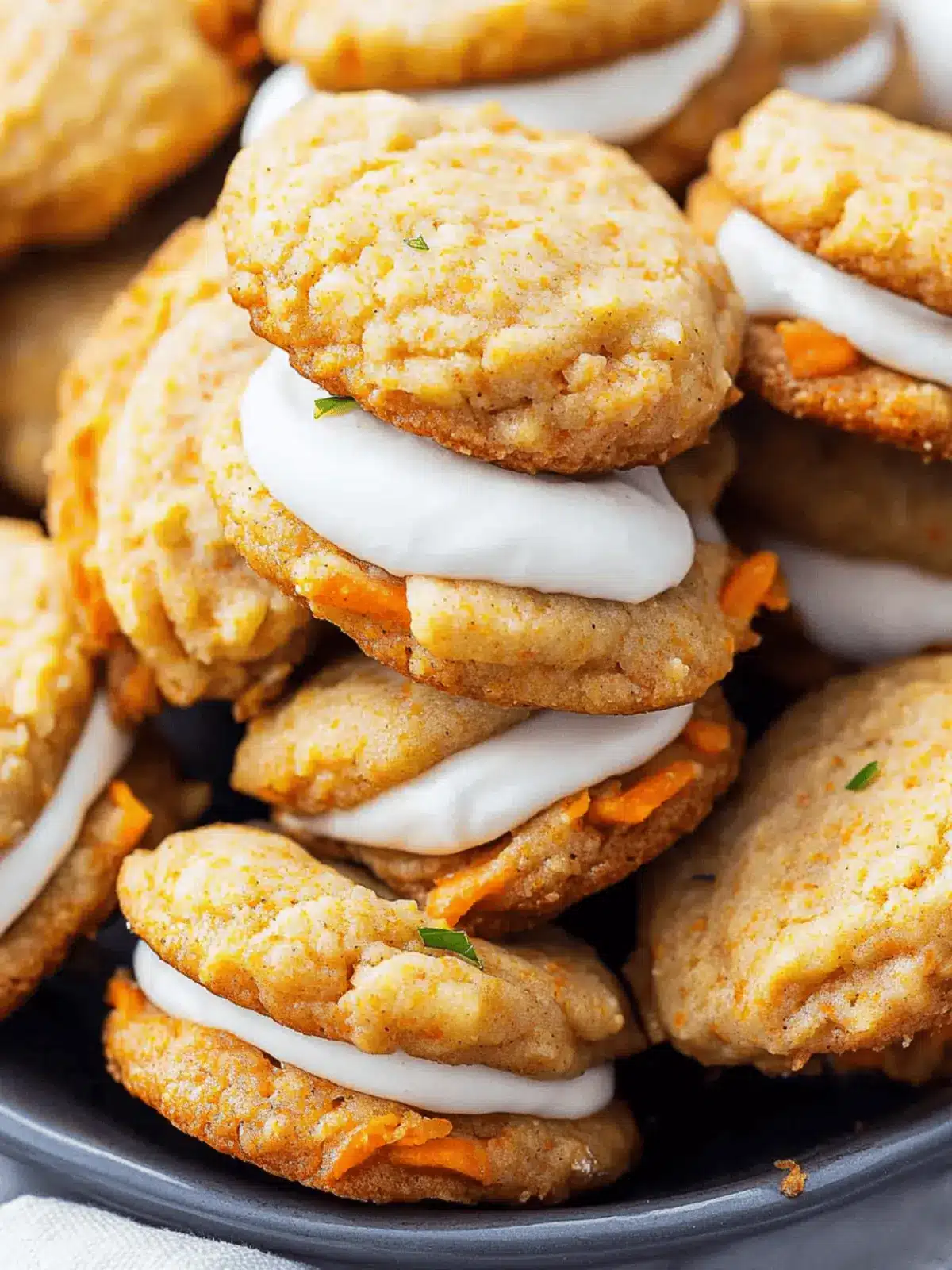 Irresistibly Soft Carrot Cake Cookies with Cream Cheese Frosting 3 Carrot Cake Cookies