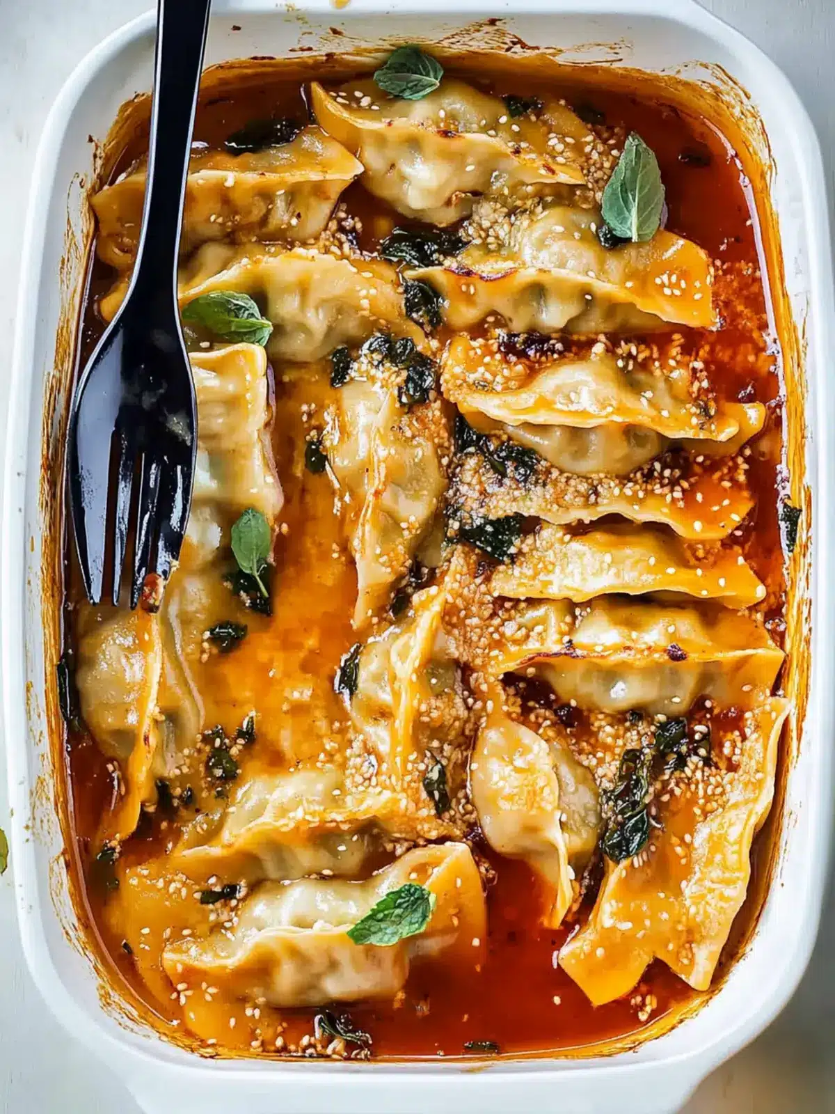 Viral Baked Dumplings One-Pan Meal for Ultimate Comfort Food 2 Viral Baked Dumplings (One-Pan Meal!)