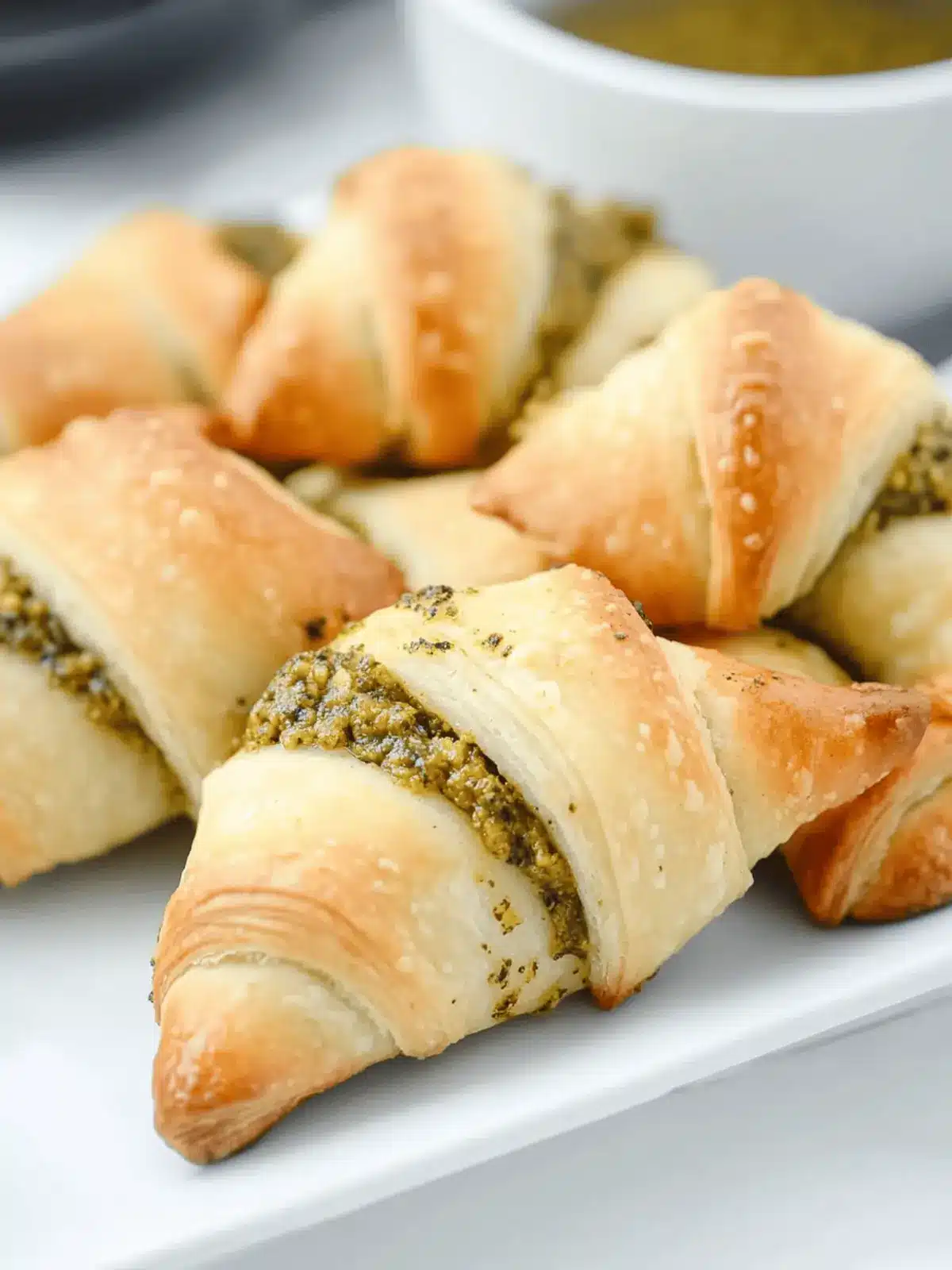 Festive Crescent Rolls with Pesto - Effortless Gourmet Delight 2 Festive Crescent Rolls with Pesto