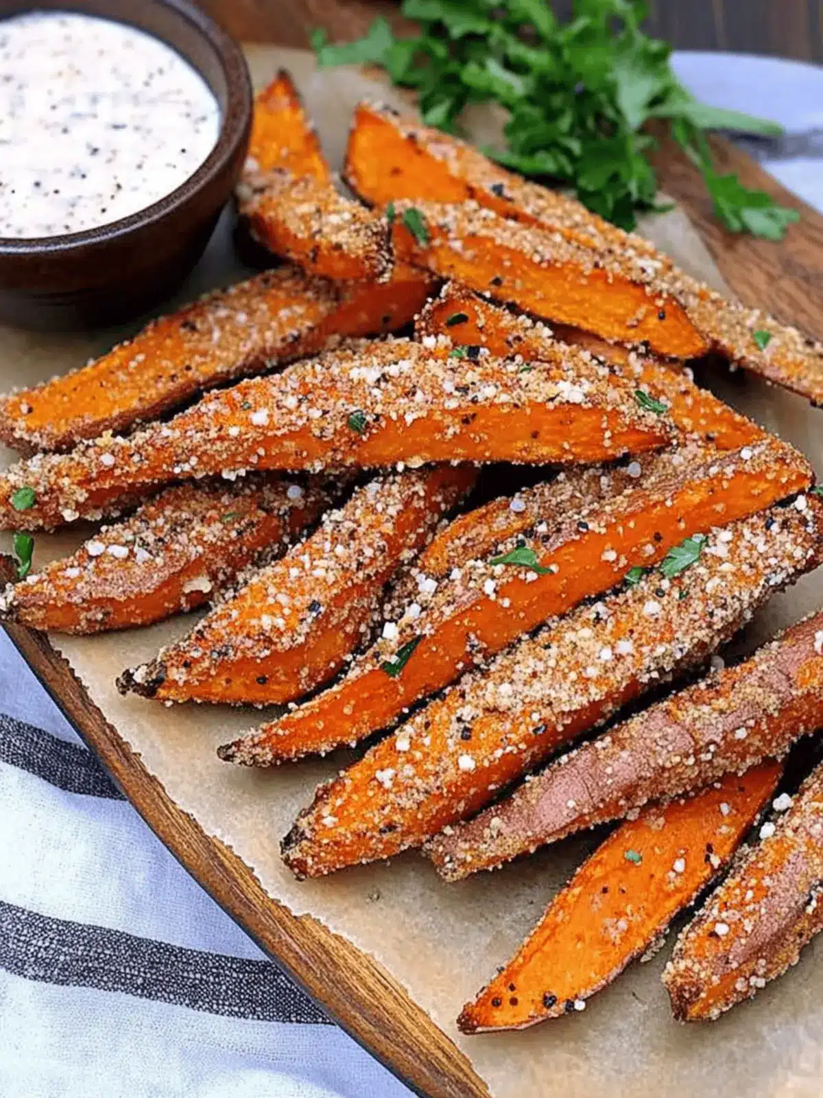 Garlic Parmesan Sweet Potato Wedges You ll Crave Every Time 3 Garlic Parmesan Sweet Potato Wedges