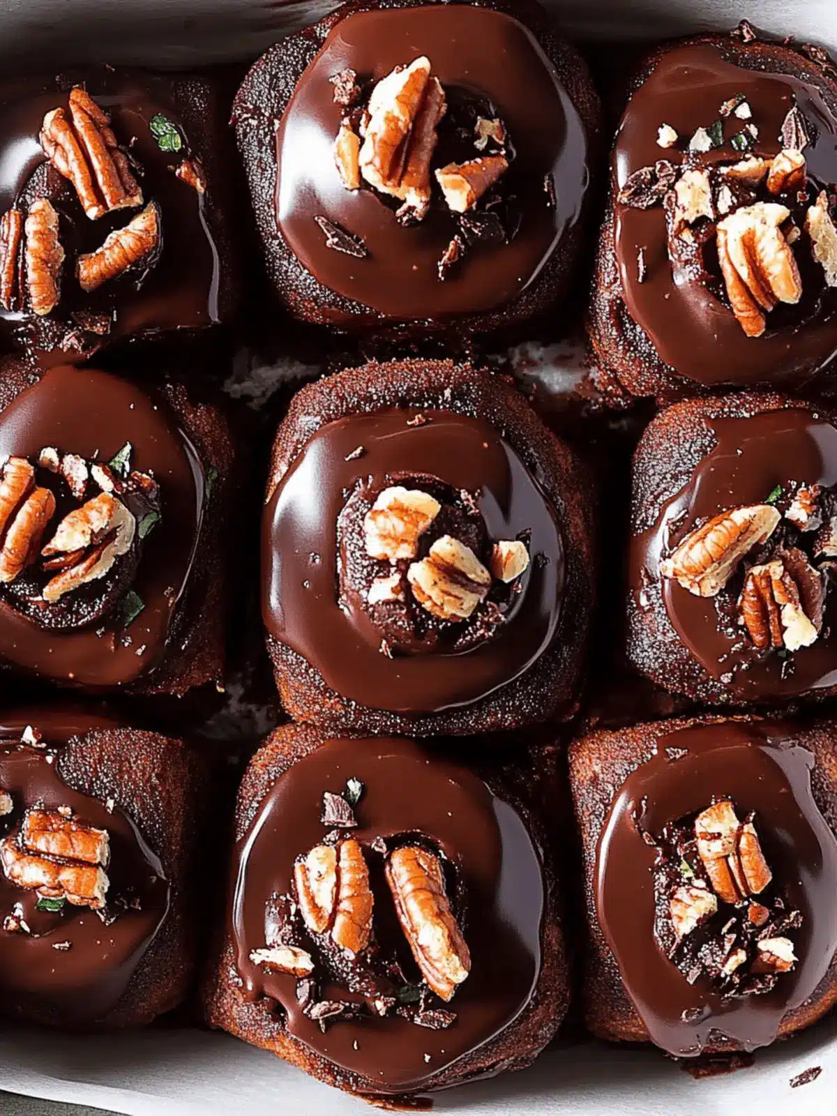 Decadent Chocolate Pecan Cinnamon Rolls for Your Sweet Cravings 4 Chocolate Pecan Cinnamon Rolls