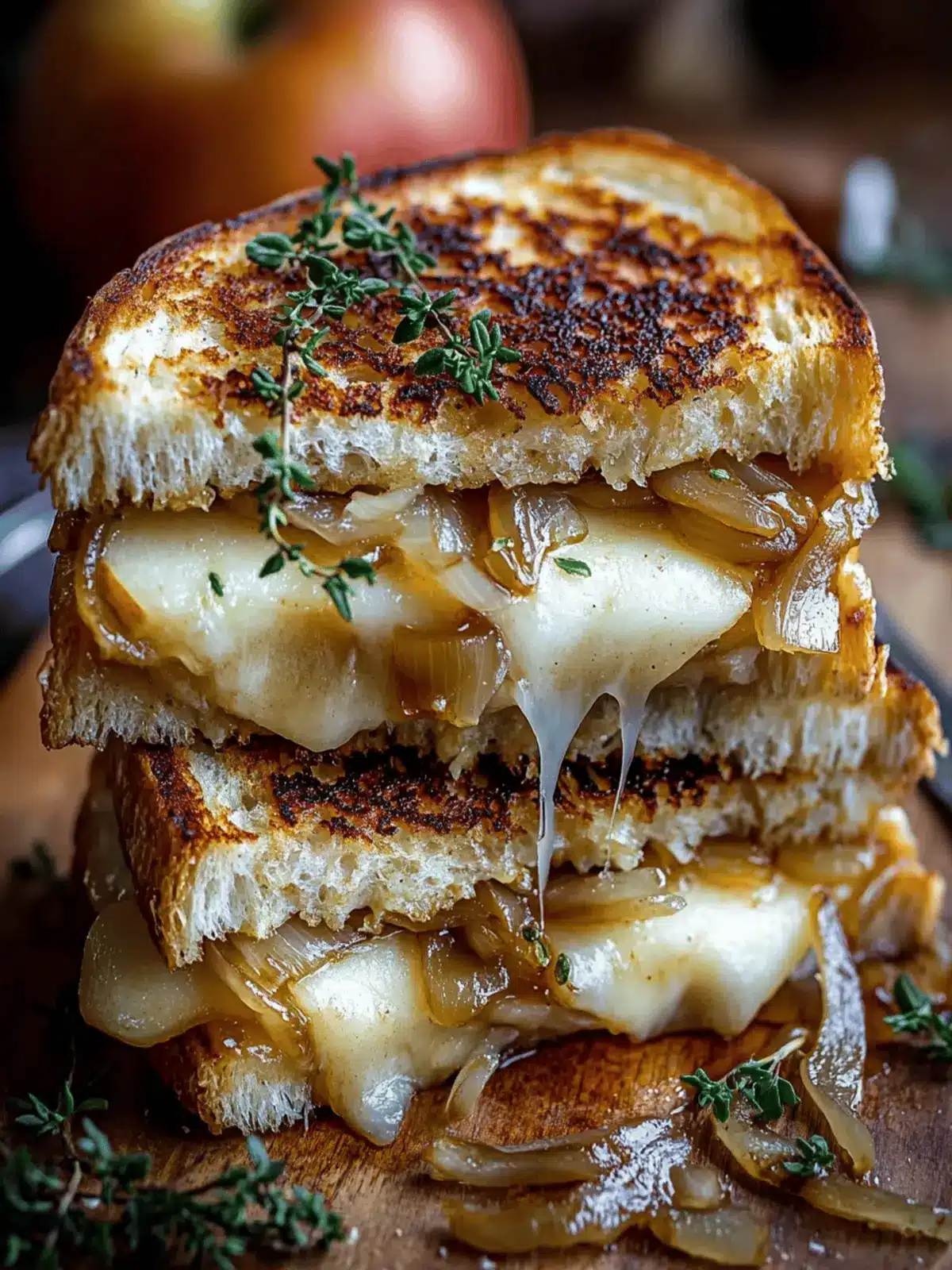 Pear & Apple Grilled Cheese with Caramelized Onions: Pure Comfort 3 Pear & Apple Grilled Cheese With Caramelized Onions: Comfort In Every Bite