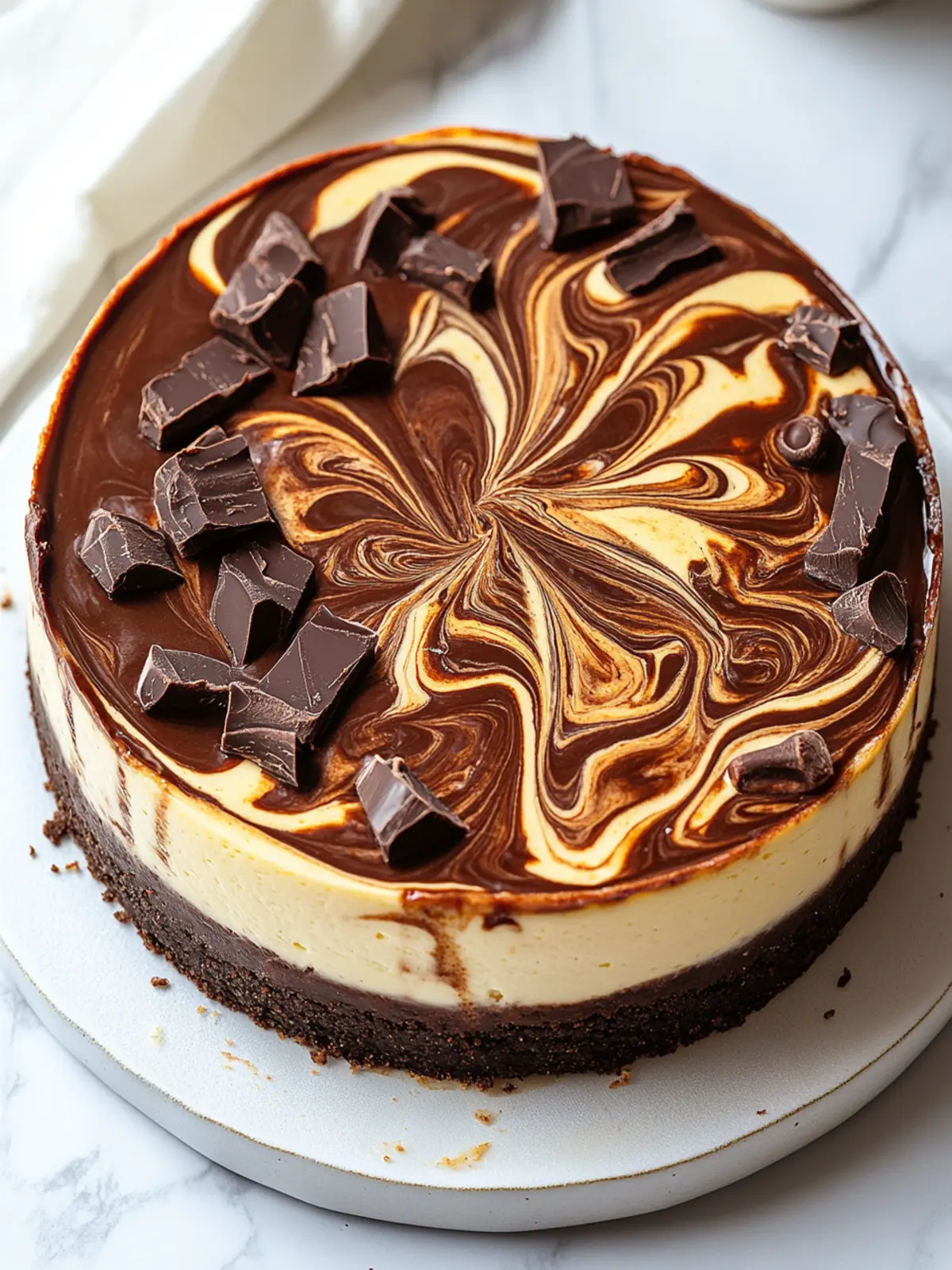 Irresistible Chocolate Peanut Butter Swirl Cheesecake Dream 3 Chocolate Peanut Butter Swirl Cheesecake