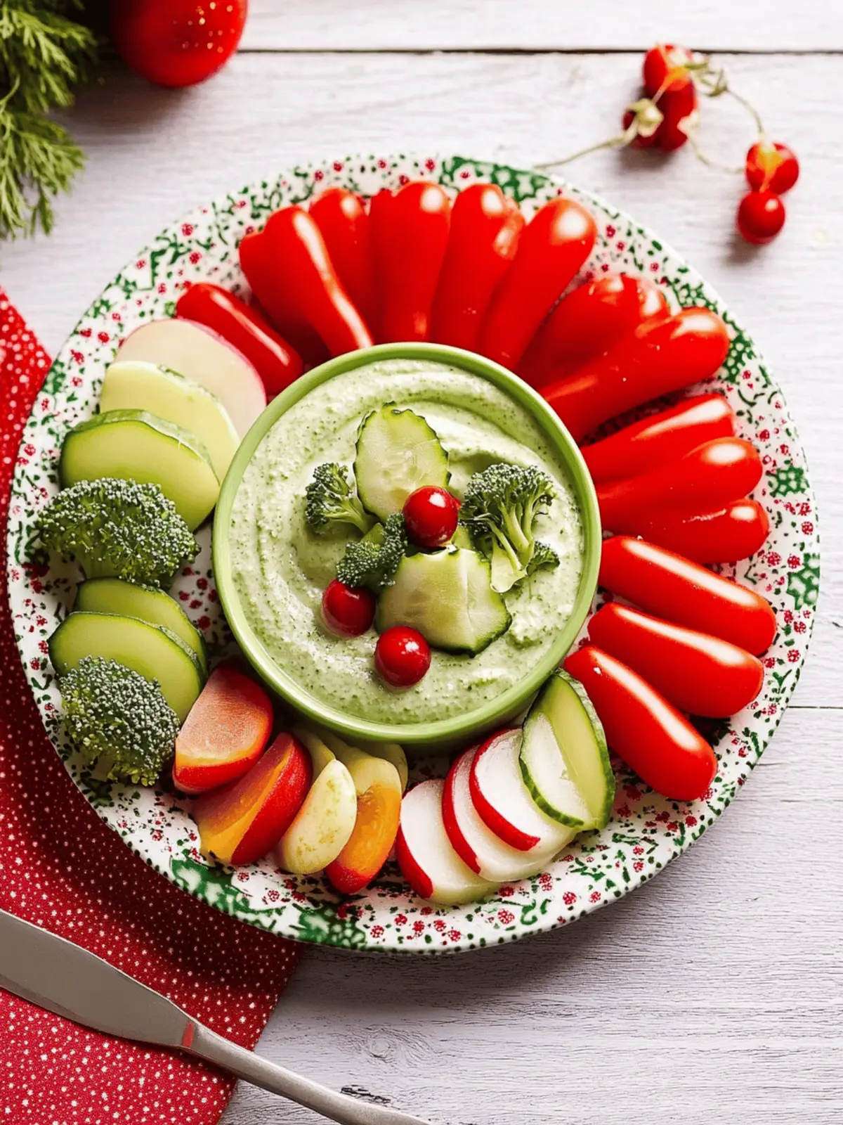 Delicious Christmas Crudit s with Creamy Herb Dip Delight 2 Christmas Crudit s