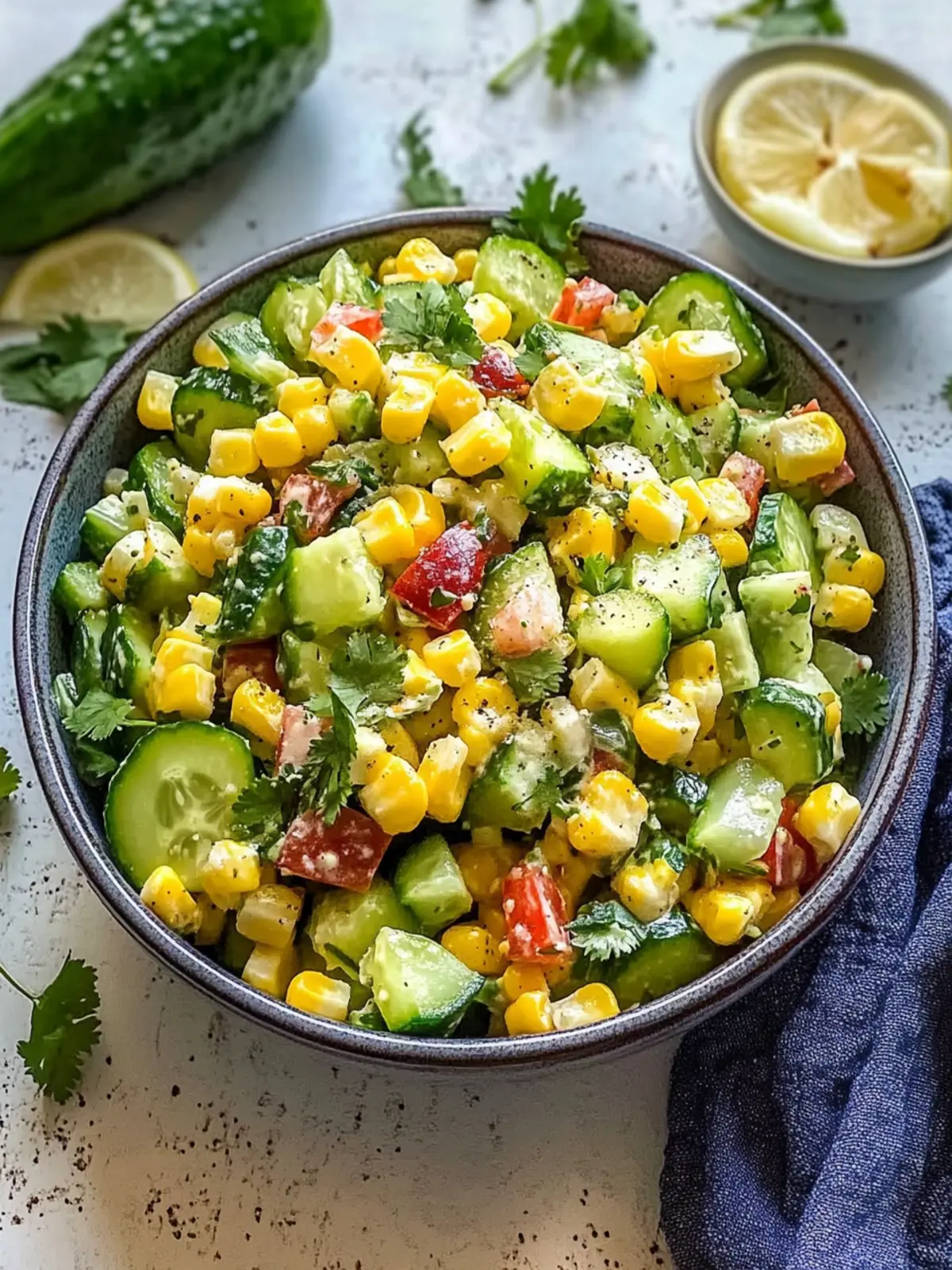 Zesty Corn Mexican Cucumber Salad: Refreshingly Simple Delight 4 Corn Mexican Cucumber Salad
