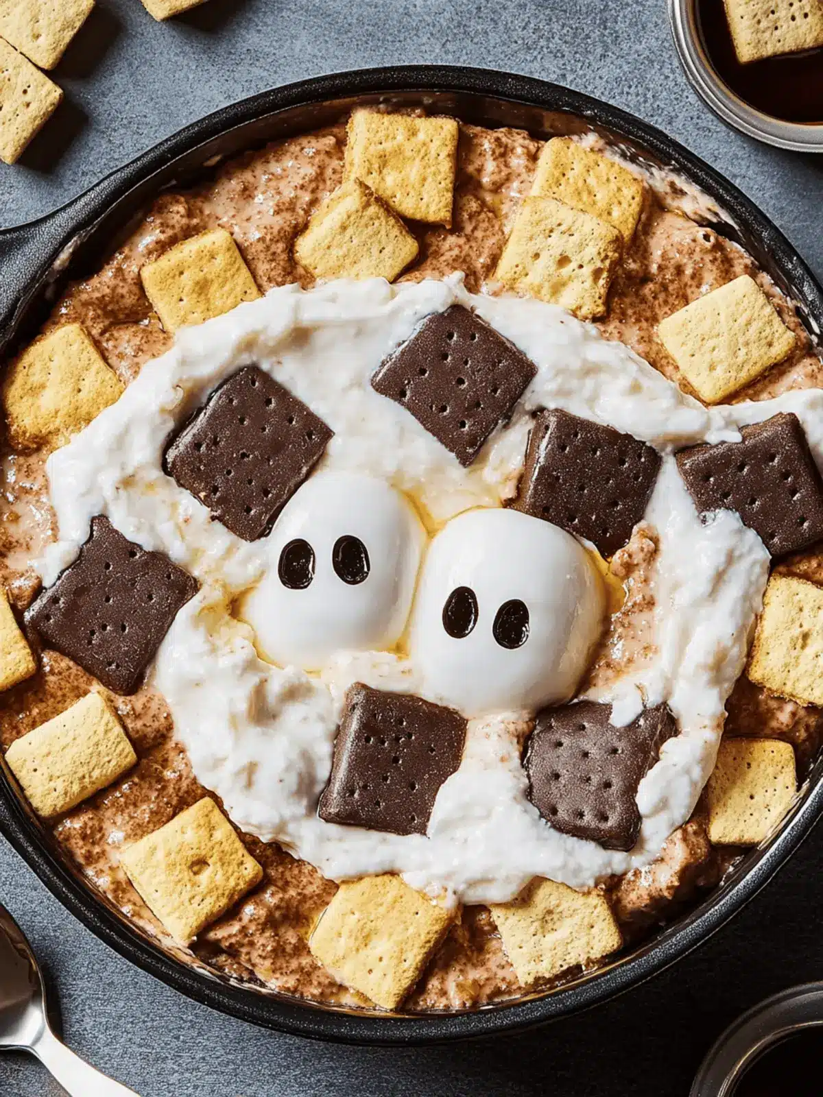 Delicious Ghost S'mores Dip for Spooky Sweet Gatherings 4 Ghost S'mores Dip