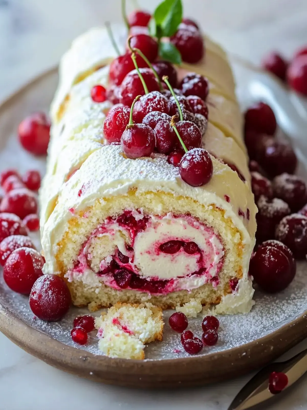 Heavenly Cherry Cheesecake Cake Roll Recipe You ll Love 2 Heavenly Cherry Cheesecake Cake Roll Recipe