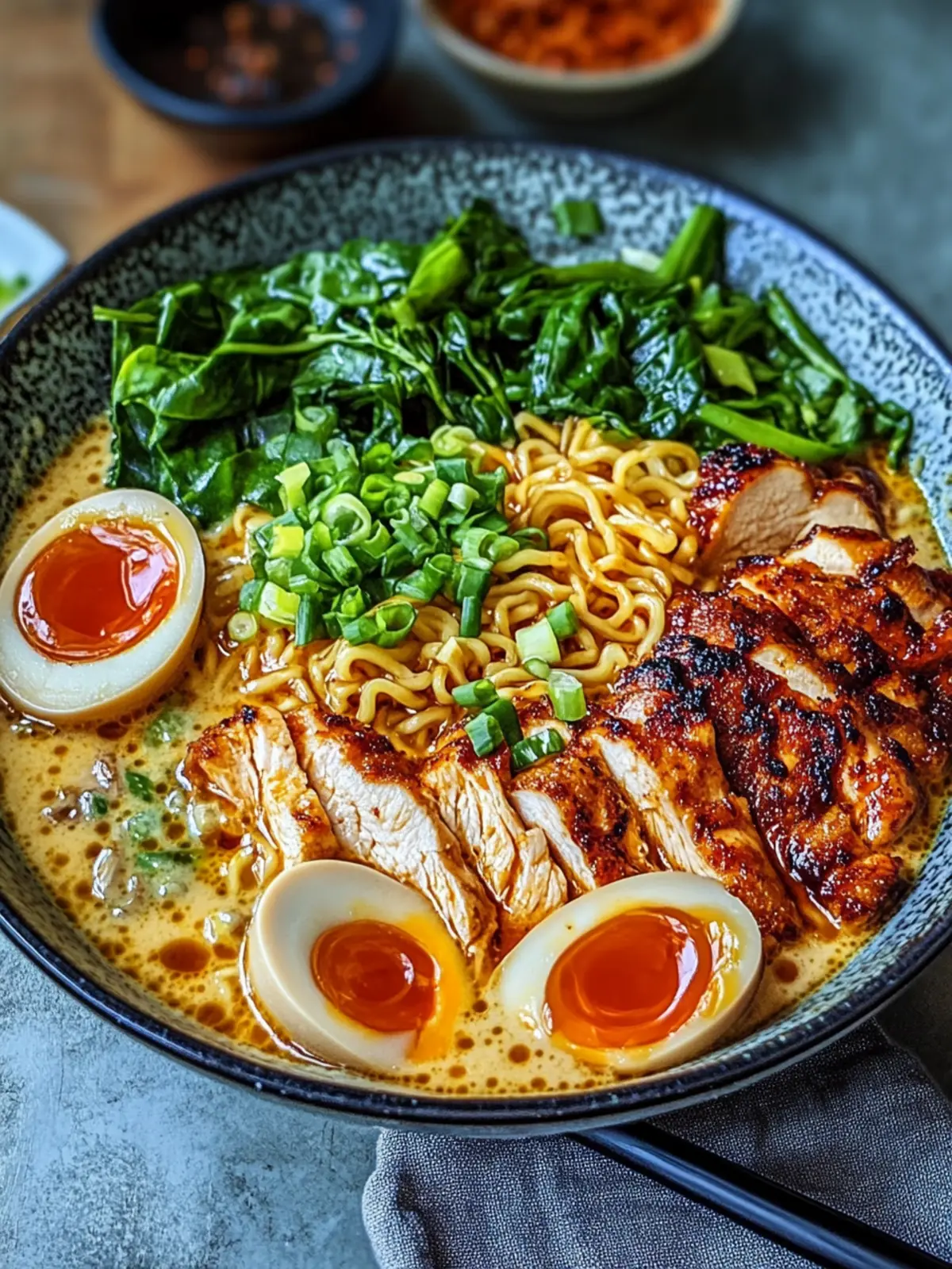 Spice Up Dinner with Fiery Chicken Ramen & Creamy Garlic Sauce 3 Fiery Chicken Ramen with Creamy Garlic Sauce