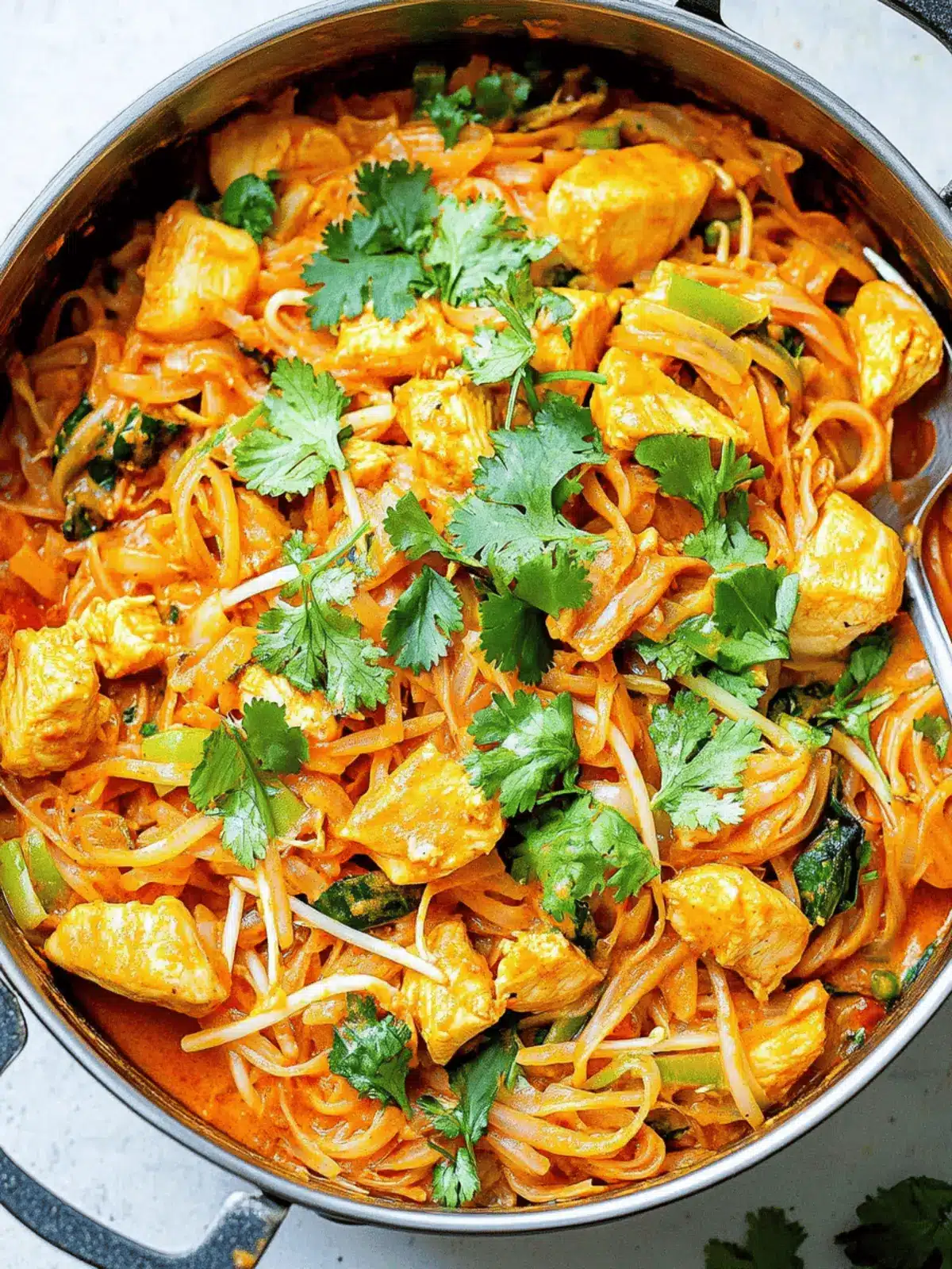 Coconut Curry Chicken and Rice Noodles for Quick Thai Bliss 3 Coconut Curry Chicken and Rice Noodles