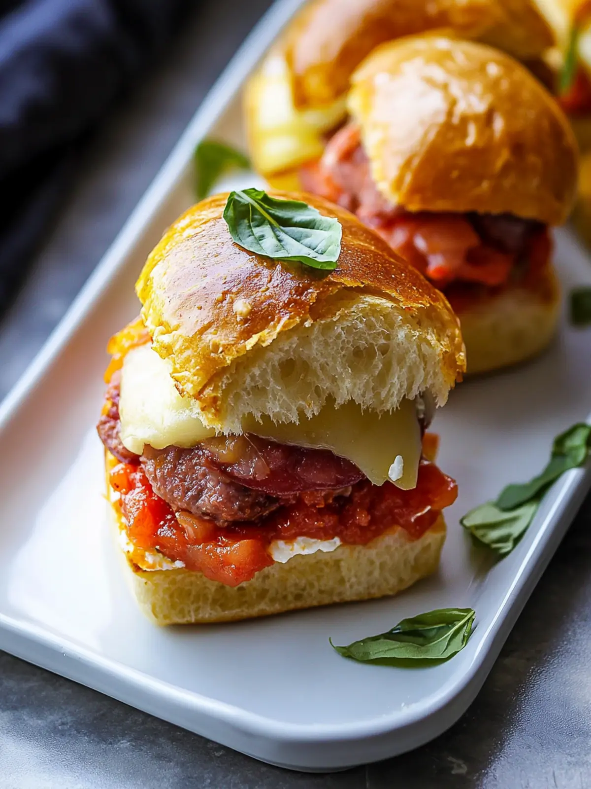 Savory Italian Sliders: Irresistible Flavor for Any Gathering 4 Italian Sliders