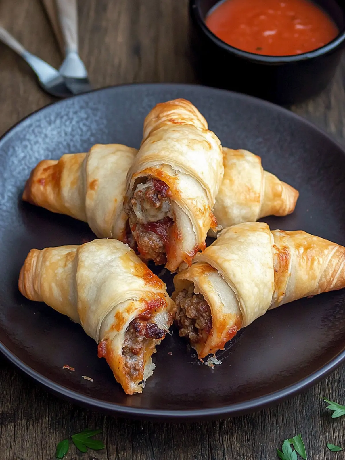 Cheesy Meatball Stuffed Crescent Rolls for Cozy Nights 4 Meatball Stuffed Crescent Rolls