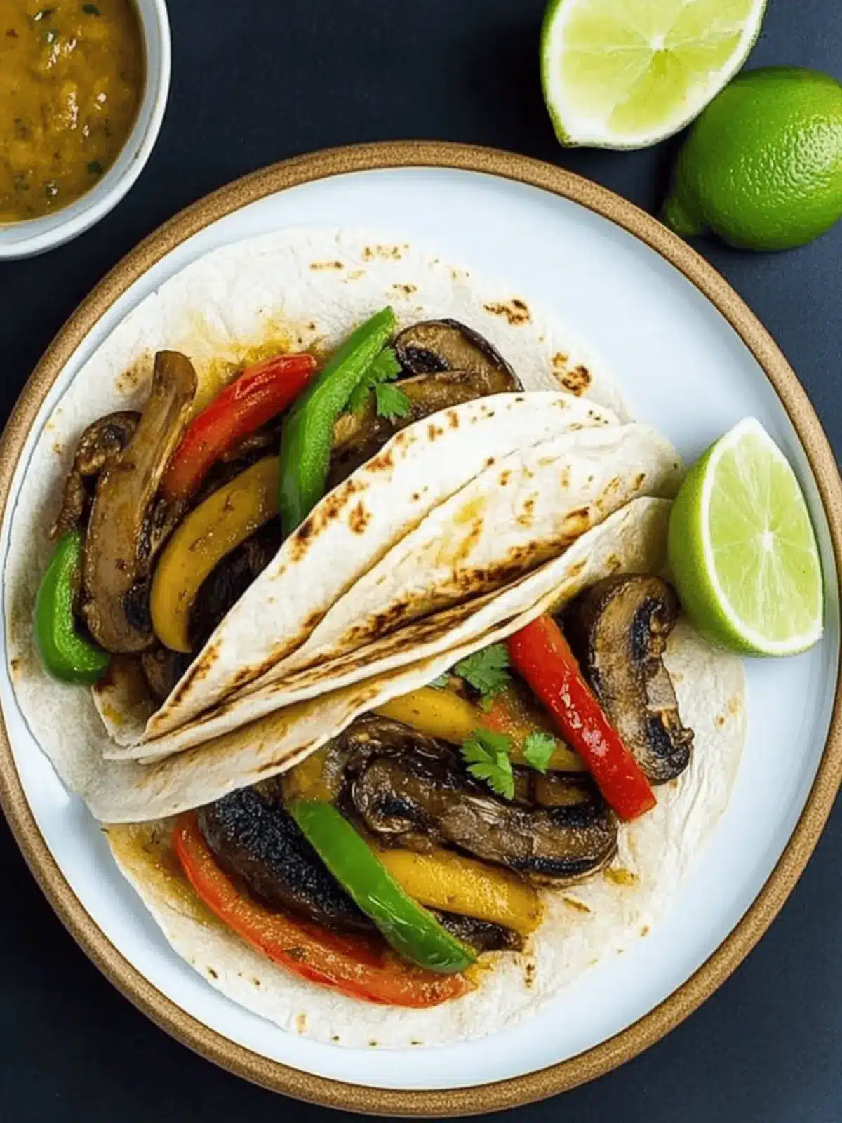 Savory Portabella Mushroom Fajitas for a Quick Veggie Feast 4 Portabella Mushroom Fajitas