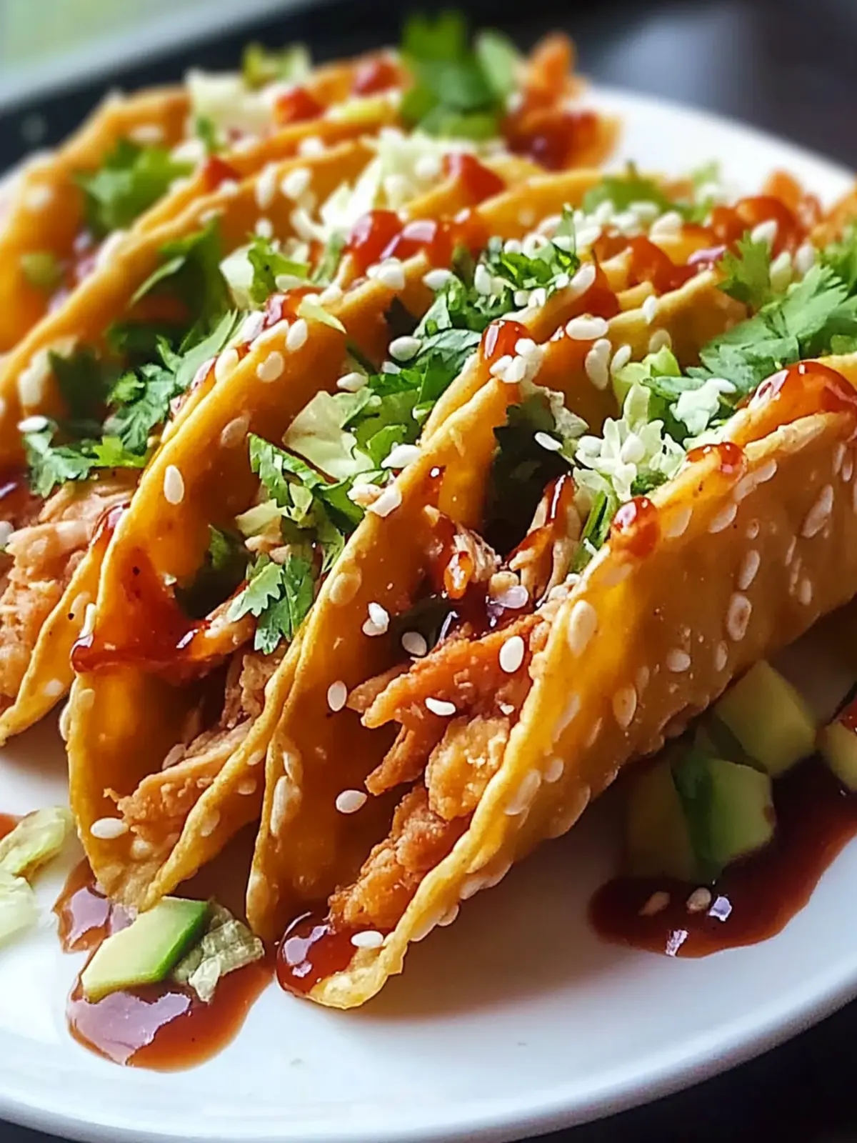 Crispy Chicken Wonton Tacos: A Fun and Flavorful Upgrade 2 Crispy Chicken Wonton Tacos