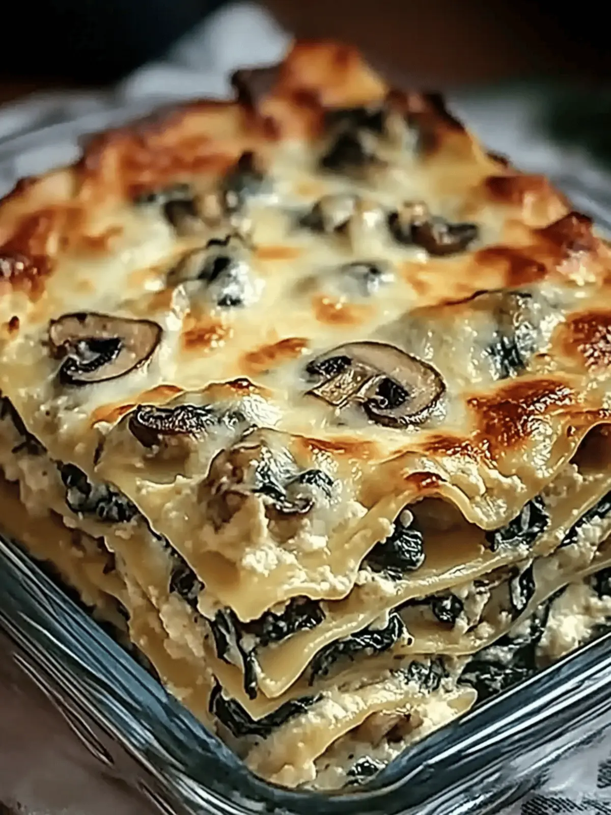 Creamy Spinach Mushroom Lasagna - Comfort in Every Layer 4 Creamy Spinach Mushroom Lasagna