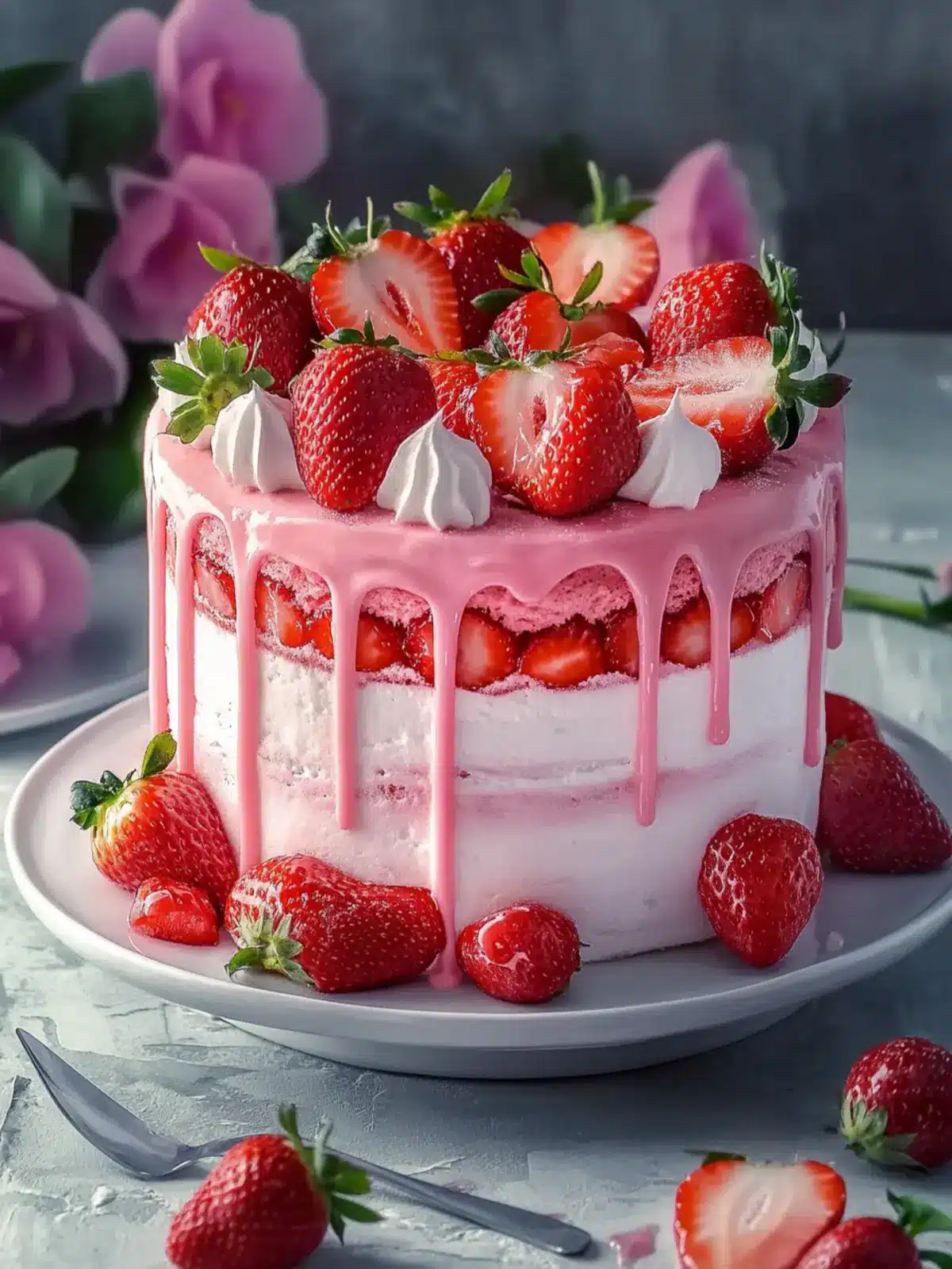 Delicious Homemade Strawberry Cake for Perfect Summer Memories 2 Homemade Strawberry Cake