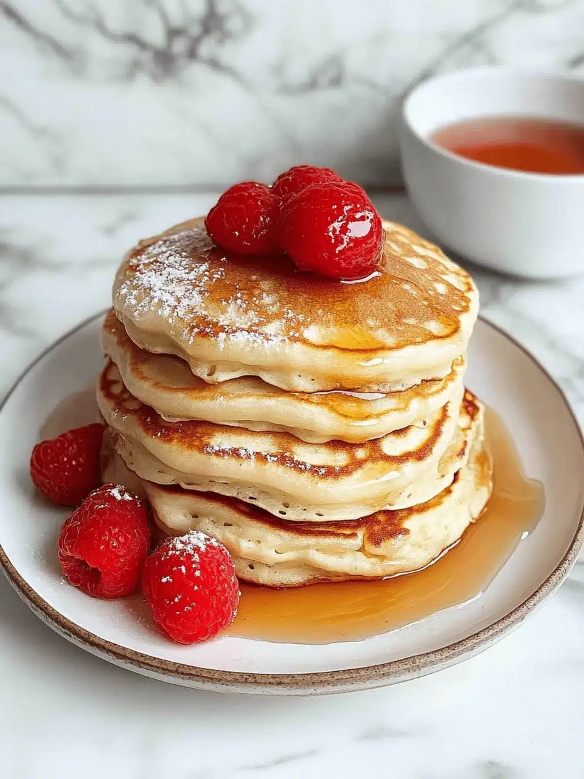 Best Fluffy Pancakes with Irresistible Strawberry Sauce 4 Best Fluffy Pancakes