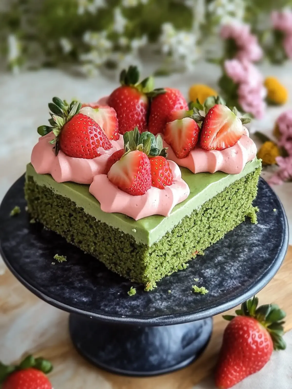 Deliciously Easy Strawberry Matcha Cake for Ultimate Snacking 4 Easy Strawberry Matcha Cake