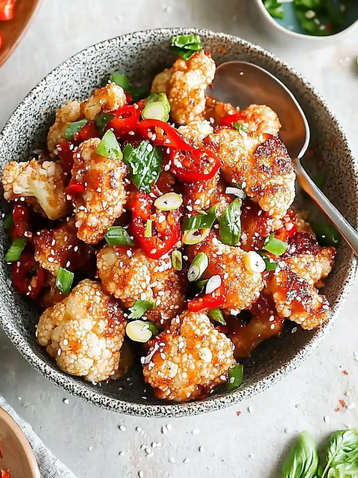 Bang Bang Cauliflower: Crispy, Spicy, and Perfectly Addictive 2 Bang bang cauliflower