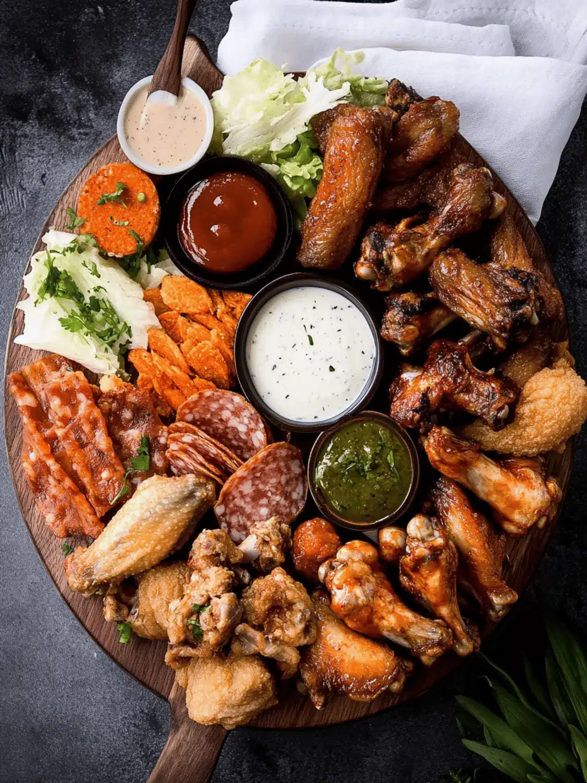Easy Chicken Wing Charcuterie Board for Ultimate Game Day Fun 2 Easy Chicken Wing Charcuterie Board